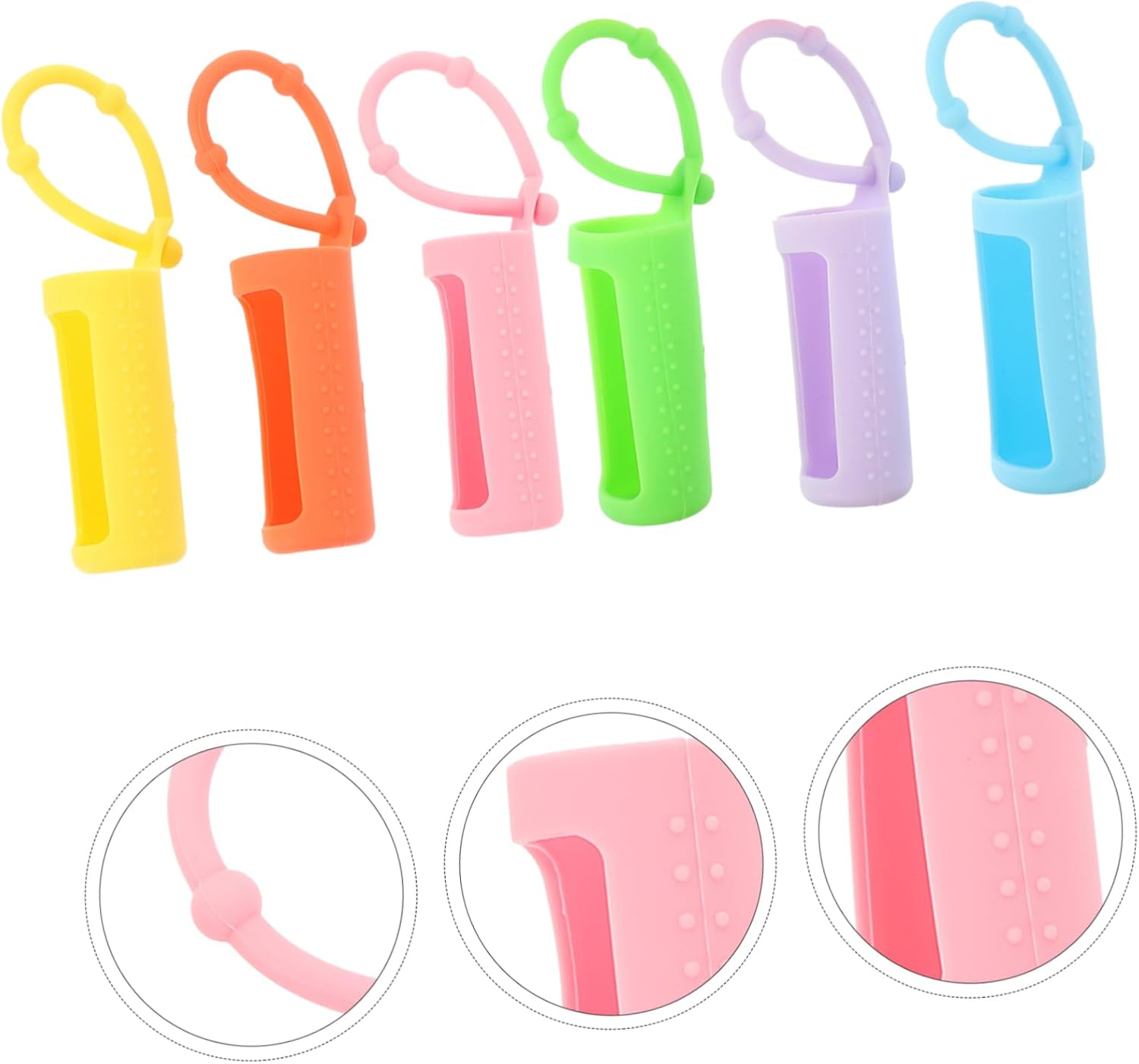 BESTYASH 6Pcs 10Ml Silicone Roller Bottle Covers Essential Oil Protector Sleeve Protective Case for Travel and Storage image number 1