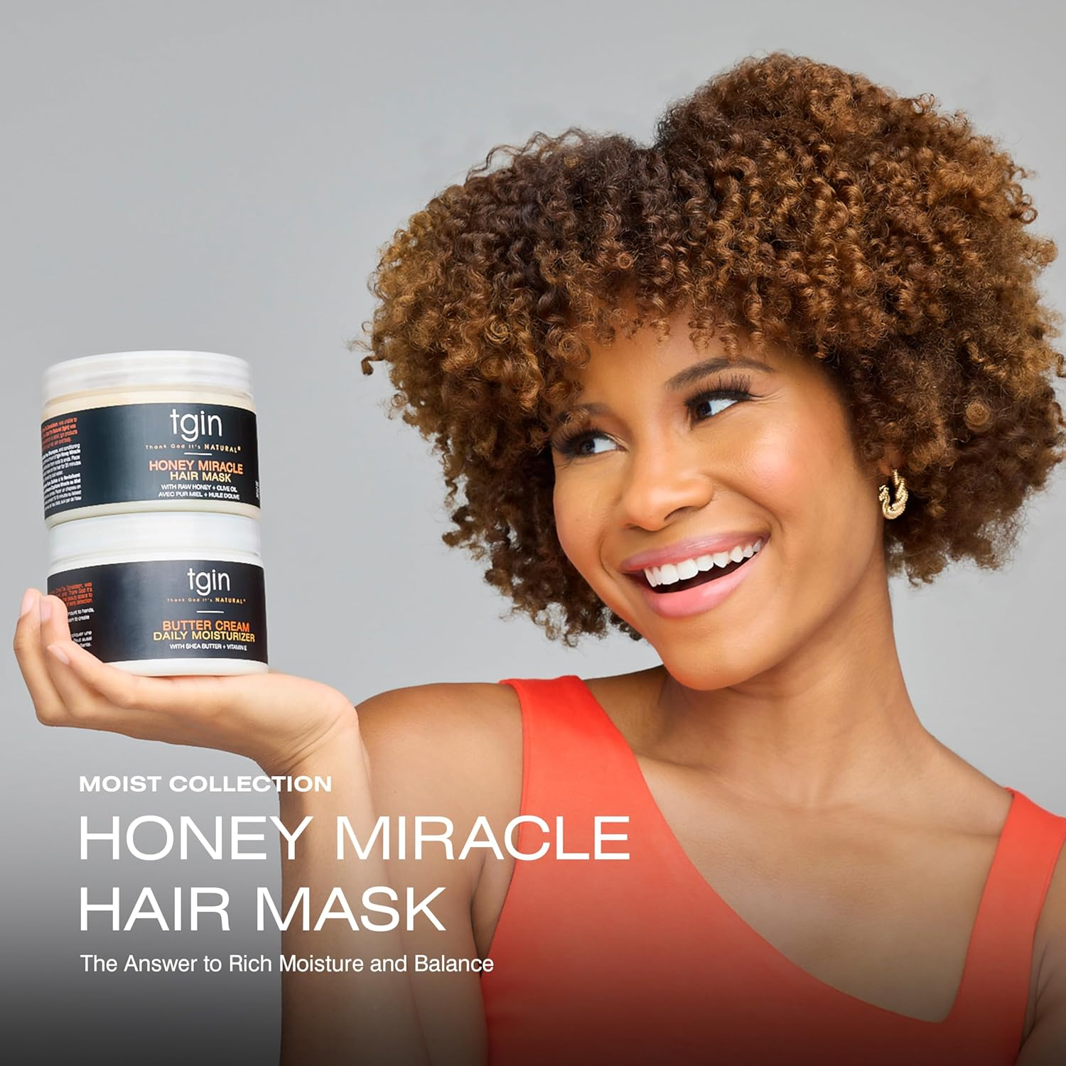 Tgin Honey Miracle Hair Mask Duo, 12 Oz (Pack of 2) for Natural Hair - Dry Hair - Curly Hair - Type 3C and 4C Hair image number 5