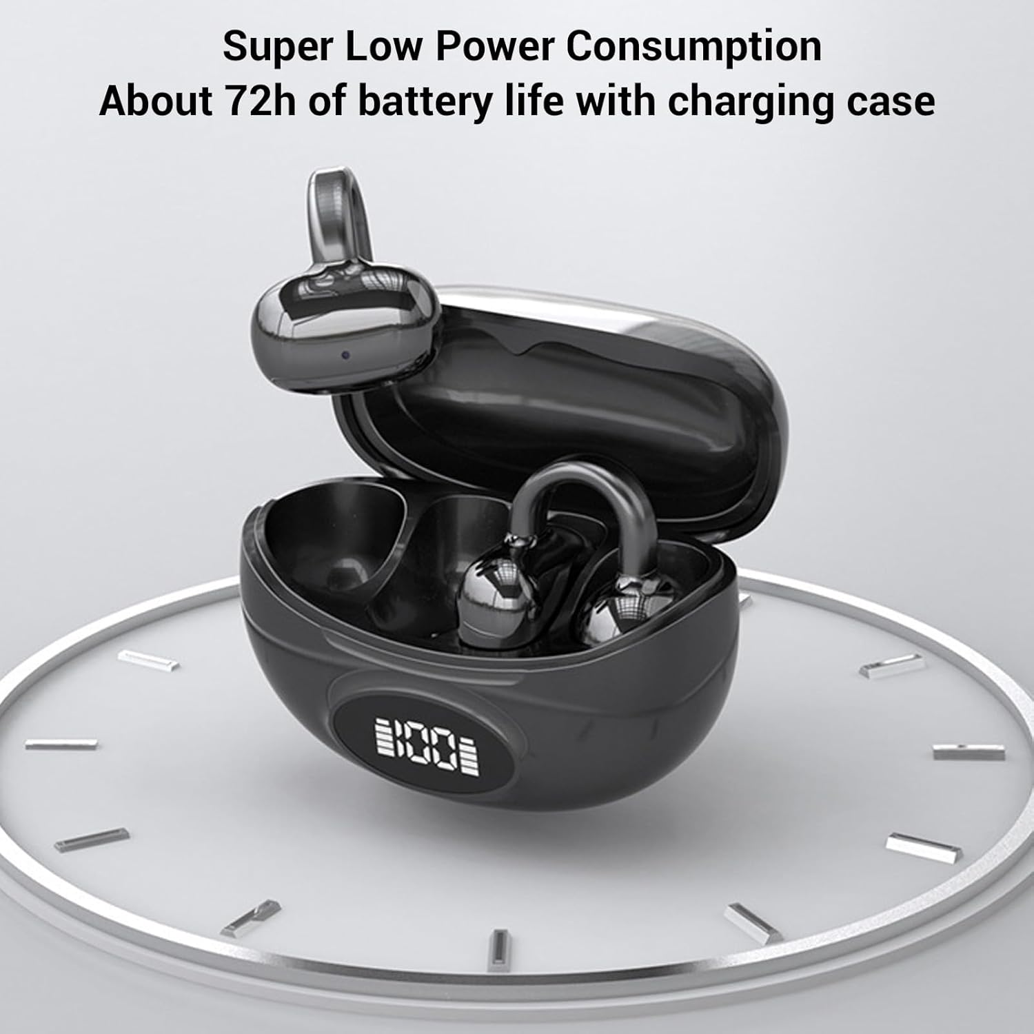 Depisuta AI Translator Earbuds Real Time, Bone Conduction Wireless Translation Headphones with 144 Languages & 4 High-Accuracy Translation Modes, for Business Travel Learning