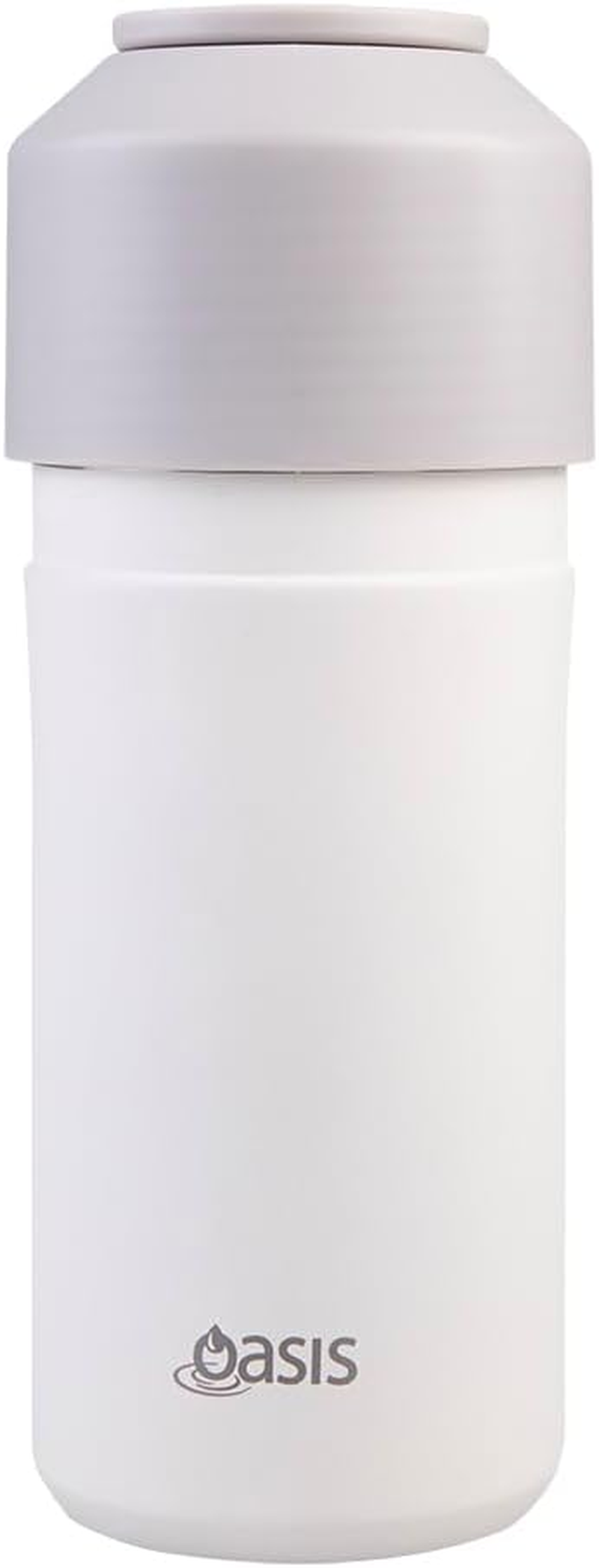 Oasis Stainless Steel Double Wall Insulated Adjustable Wine Cooler - Linen image number 3