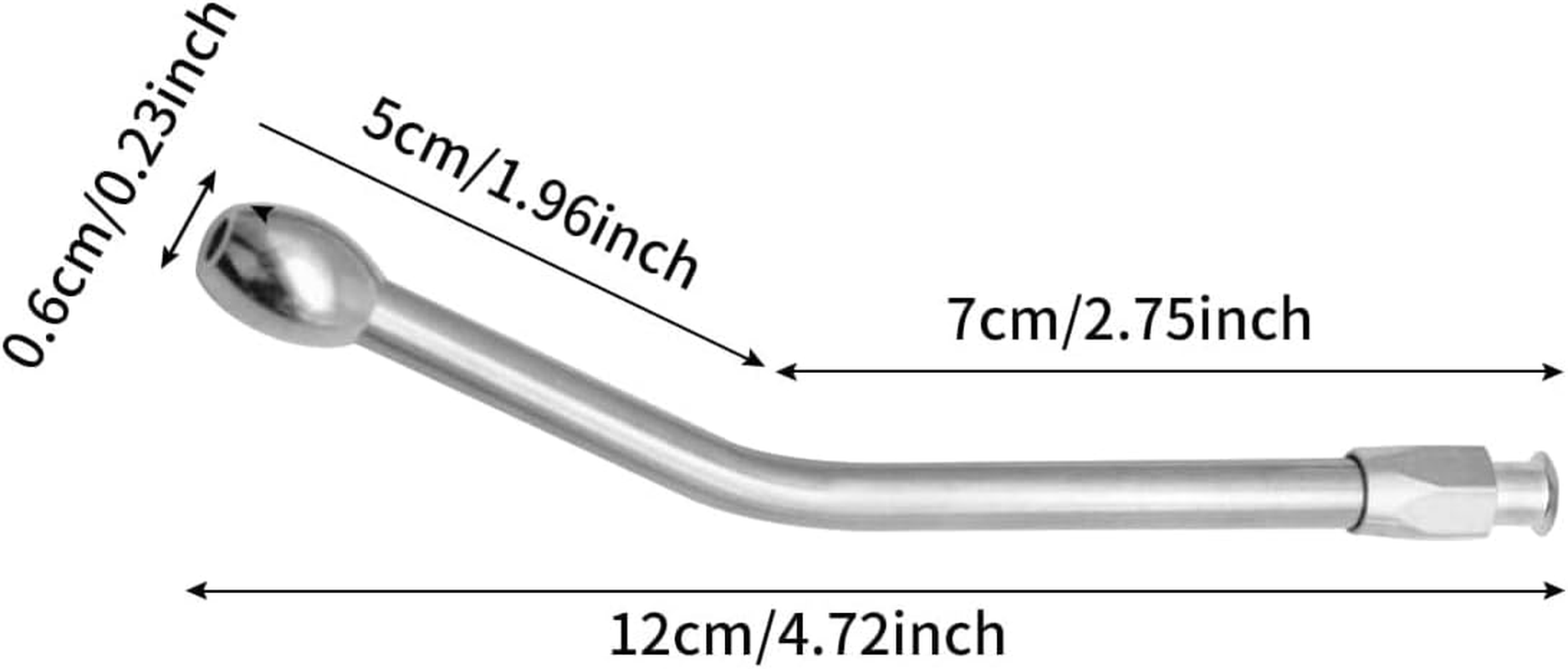 2Pcs Drench Nozzle Syringe Nozzle Drenching Livestock Sheep Cattle Goats Feeding Canula Olive Tip image number 1