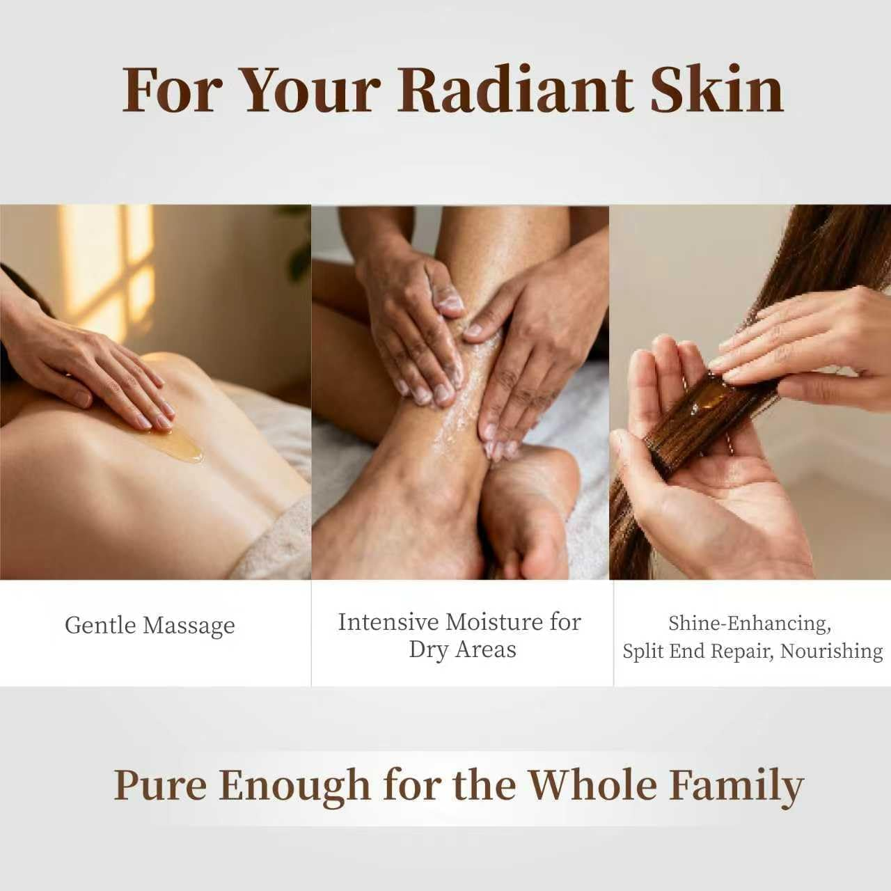 Sweet Almond Oil, 100% Pure Cold-Pressed Organic Moisturizer, Natural Conditioner for Skin, Hair and Body Care, Massage Oil, 500Ml image number 2