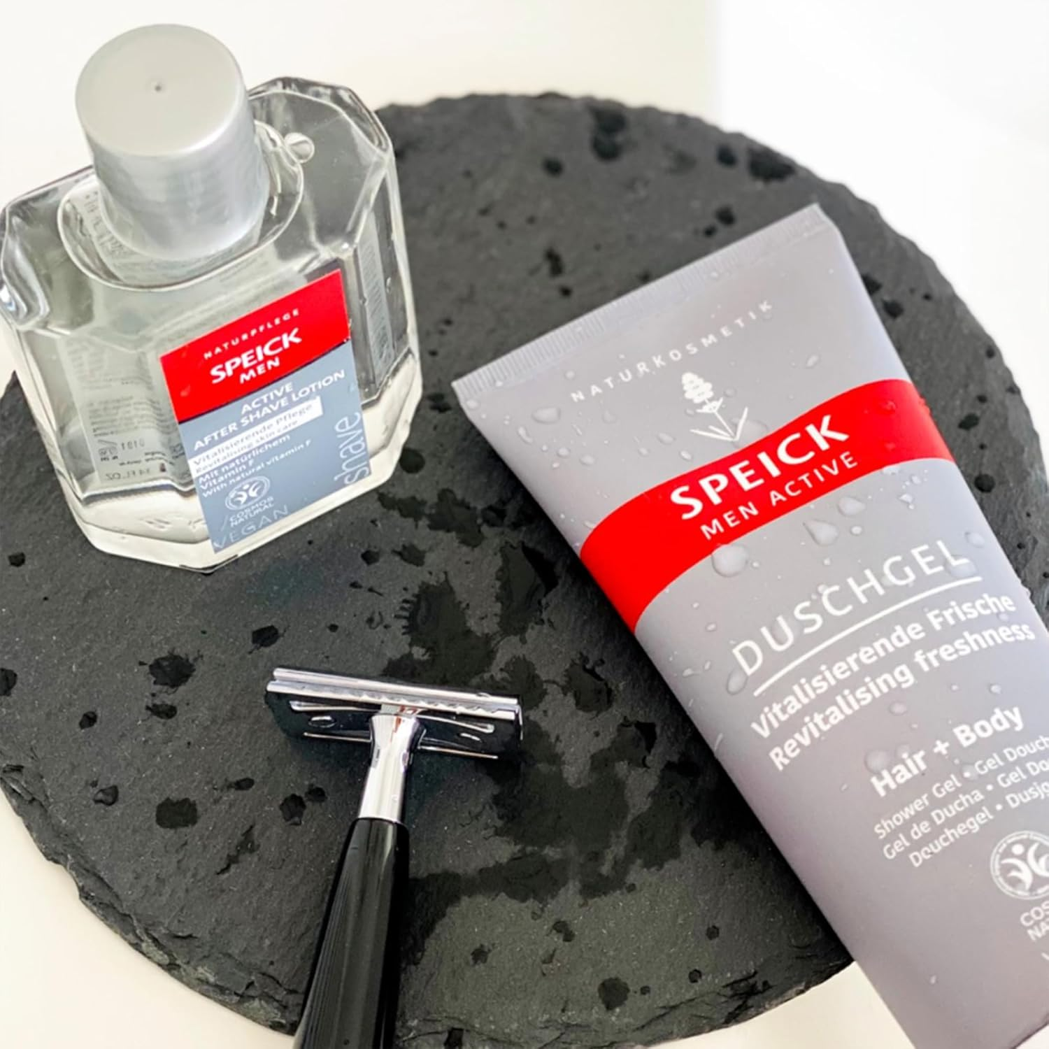 Speick Men Active Shower Gel, Revitalising Body Wash for Men, Body & Hair, 200Ml (Pack of 2) image number 3