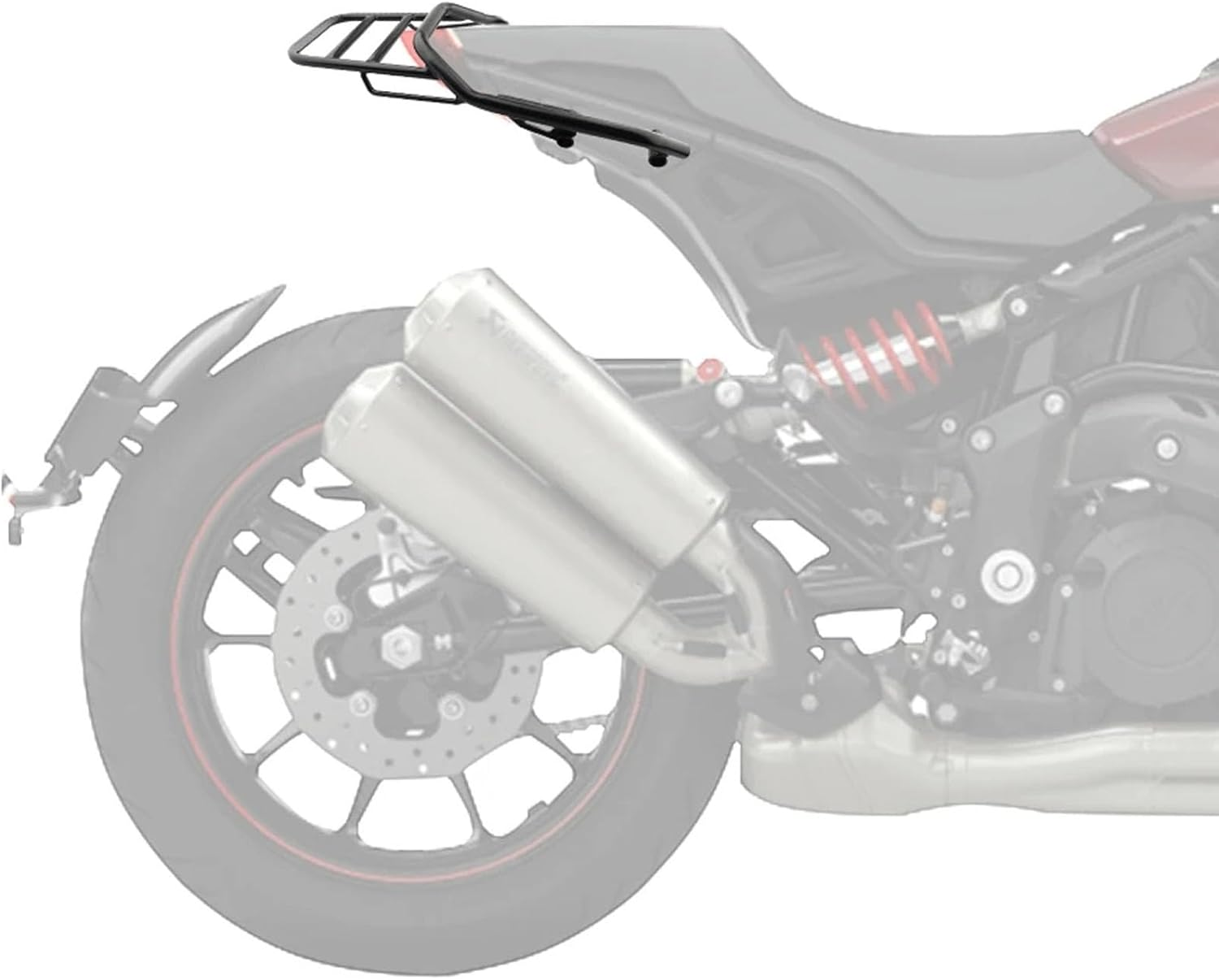 Motorcycle Luggage Rack for Indian FTR1200 2019-2023, Powersports Luggage Racks, Rear Rack, FTR1200 Accessories