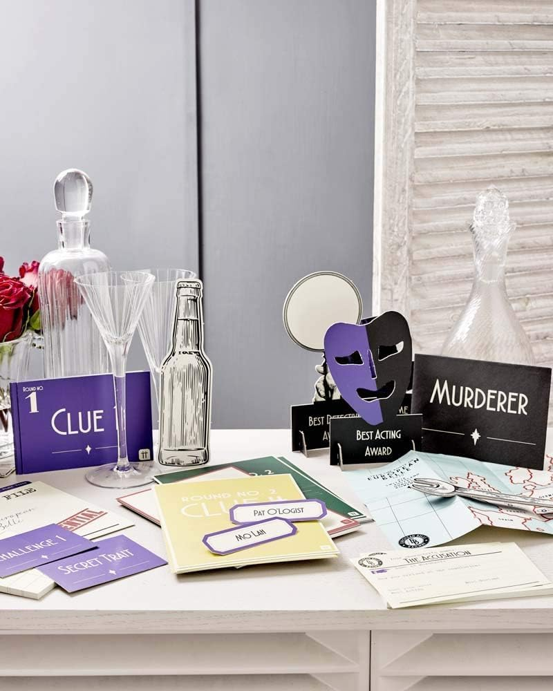 Talking Tables Host Your Own Murder Mystery on the Night Train Game for Adults | 1930S Dinner Party Role Play Experience | Reusable Multi Ending Gameplay, Interactive Group Deduction Activity - Multicolor image number 3