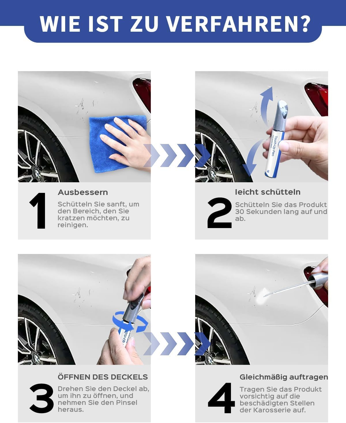 BMW Touch up Paint - Exact Match - Scratch & Chip Repair - Alpine White (300) image number 1