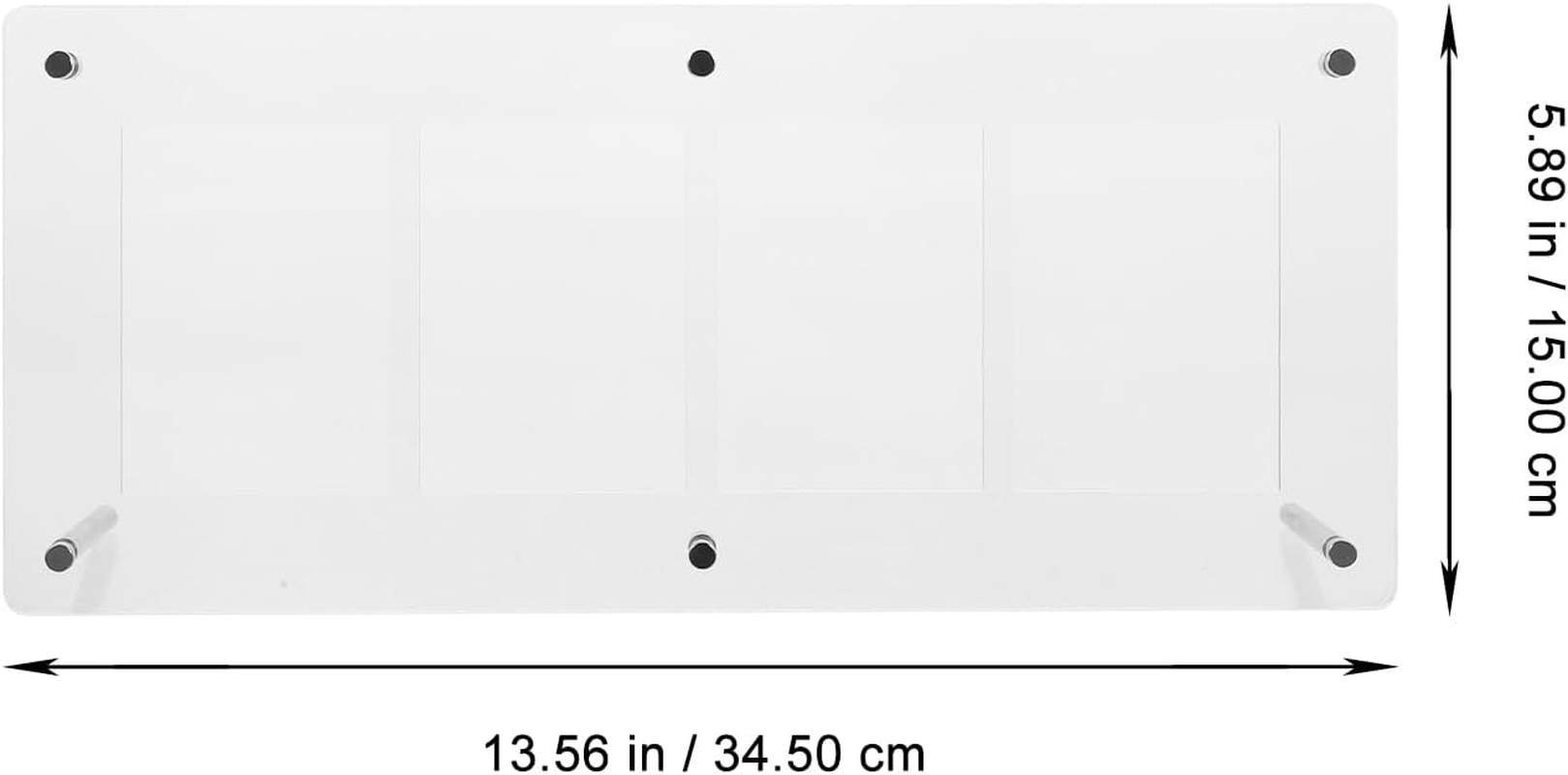 Totority Card Display Stand with Four Slots Acrylic Organizer for Trading Cards Sports Cards Game Cards Desktop Display Rack image number 4