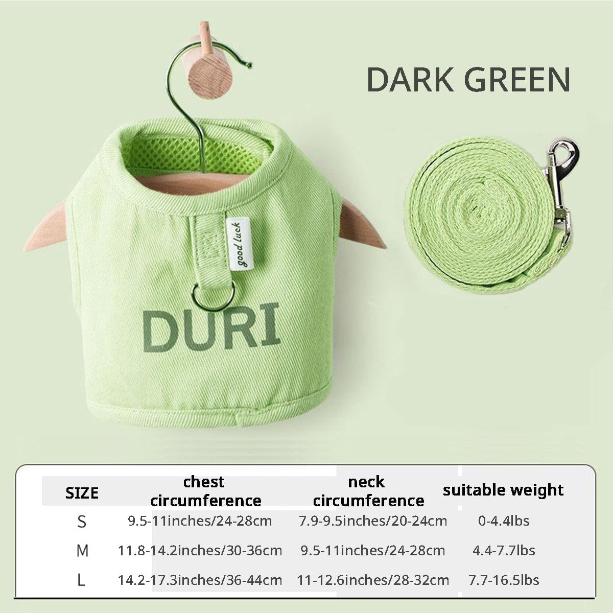 MANON ROSA Rabbit Harness and Leash Set - Escape-Proof Adjustable Vest Harness for Dwarf Bunnies, Soft Padded Conejos Collar with Safety Buckle, Small Animal Walking Accessories image number 2