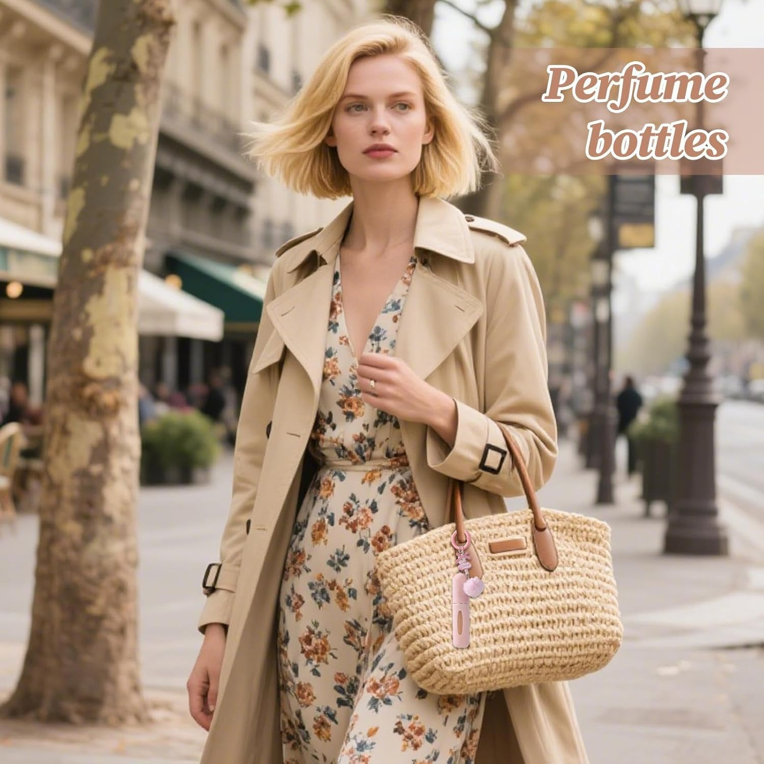 YNPQTDS Perfume Bottles Empty Refillable,Plush Keychain 5Ml Reusable Atomizer - Travel Perfume Refill Bottle Cologne Atomizer,For Traveling Daily Commuting Dating Work Business Airplane Outdoor School