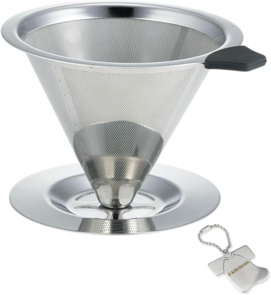 J-Kitchens No Need Coffee Dripper Stainless Steel Filter for 2-4 People with Original Tag image number 1