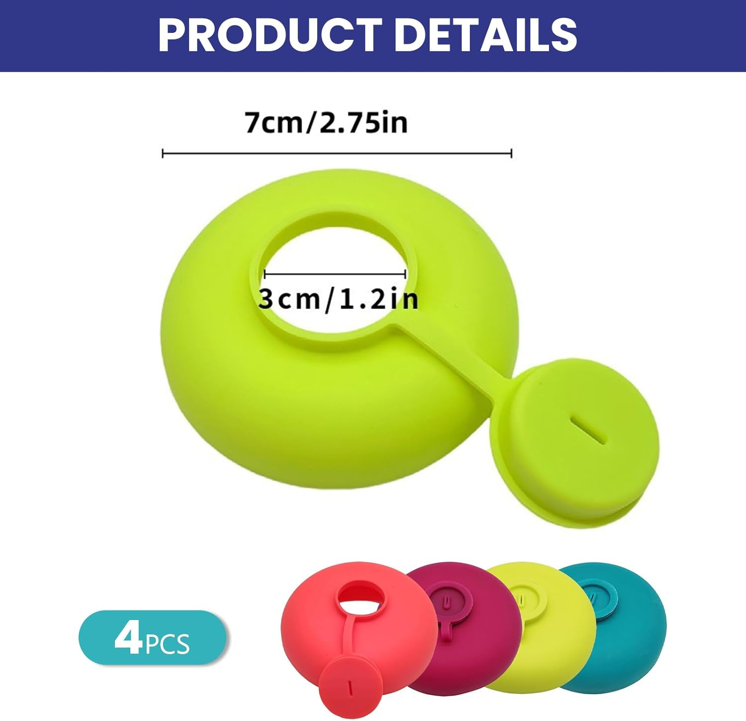 4Pcs Drip Free Popsicle Holder Mess-Free Ice Pop Stick - Freeze Ice Popsicle Molds and ICY Pole Stick Food Grade Silicone Reusable No Drip Popsicle for Summer Days image number 3