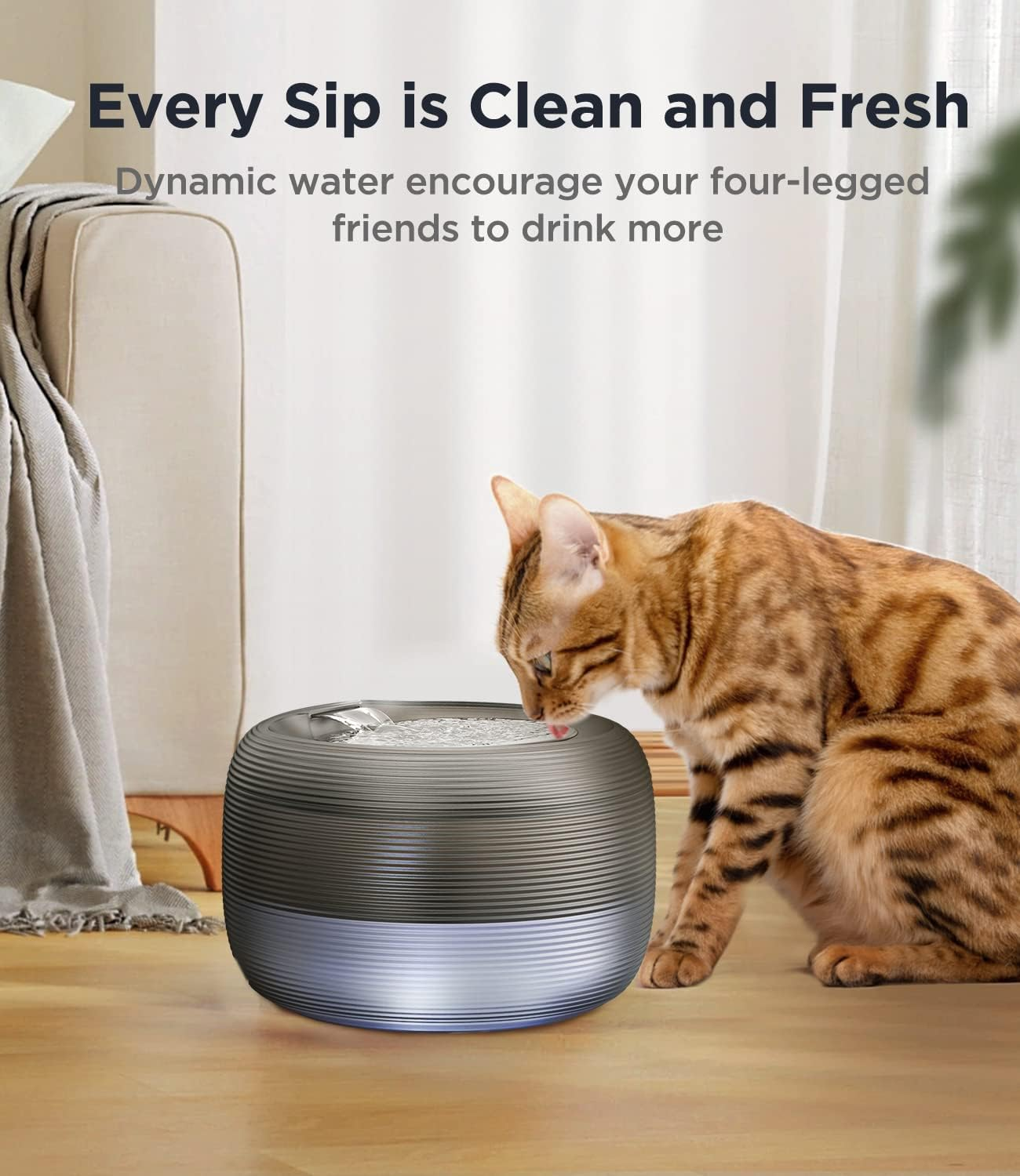 FEELNEEDY 6 Pack Cat Fountain Replacement Filter for Pet Water Fountain for 84 FL Oz/2.5 L Cat (F-016B) image number 3