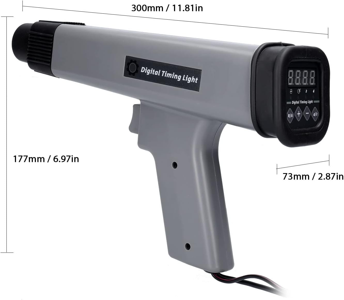 Oimzzr 12 V Professional Digital Display Inductive Timing Light Car Motorcycle Petrol Engine Ignition Timing Strobe Lamp Detector Auto Motorcycle Detection Diagnosis Tool image number 5