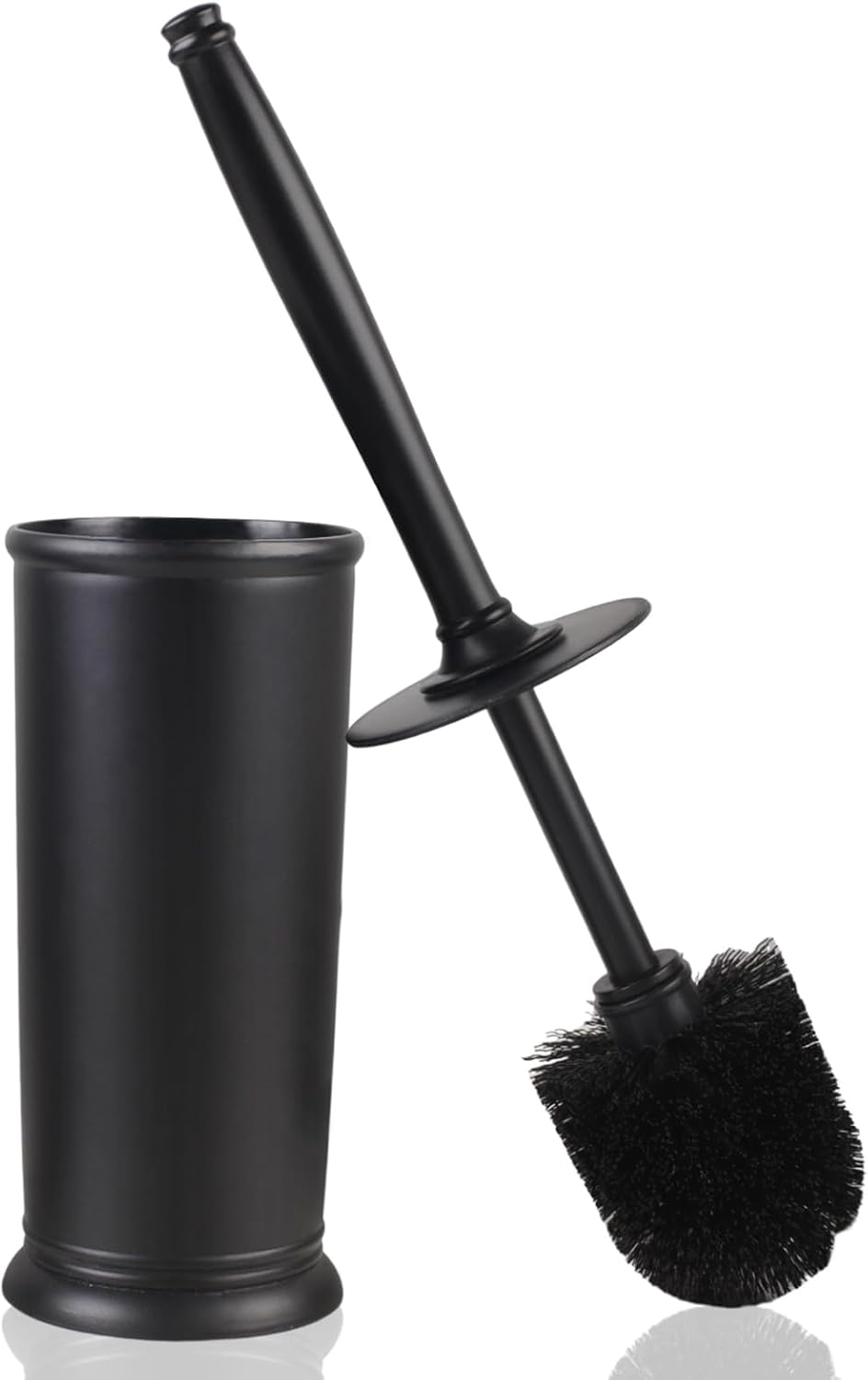 Toilet Brush and Holder Set: 2 Pack Toilet Brush Set, Modern Toilet Bowl Brushes Forcorner Clean, Bathroom Toilet Scrubber Brush with Cover, Deep Cleaning Toilet Cleaner Brush Set- Bronze