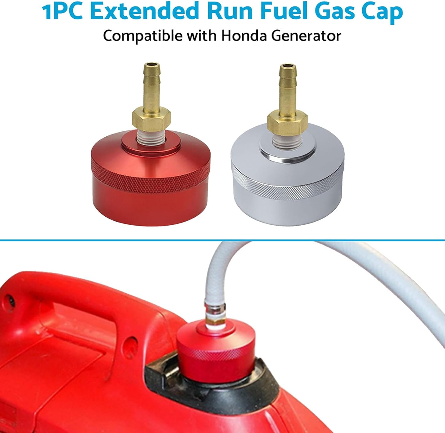 MAX COOL Extended Run Fuel Gas Cap Suitable for Honda Generator Eu2000I 1/4"NPT Line image number 3