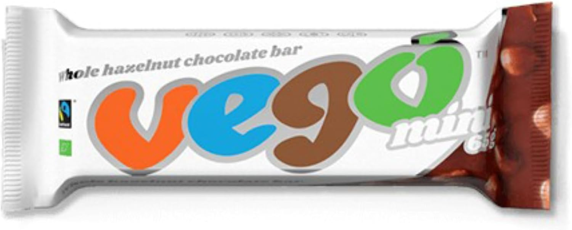Vego Whole Hazelnut Mini Chocolate Bar 65 G