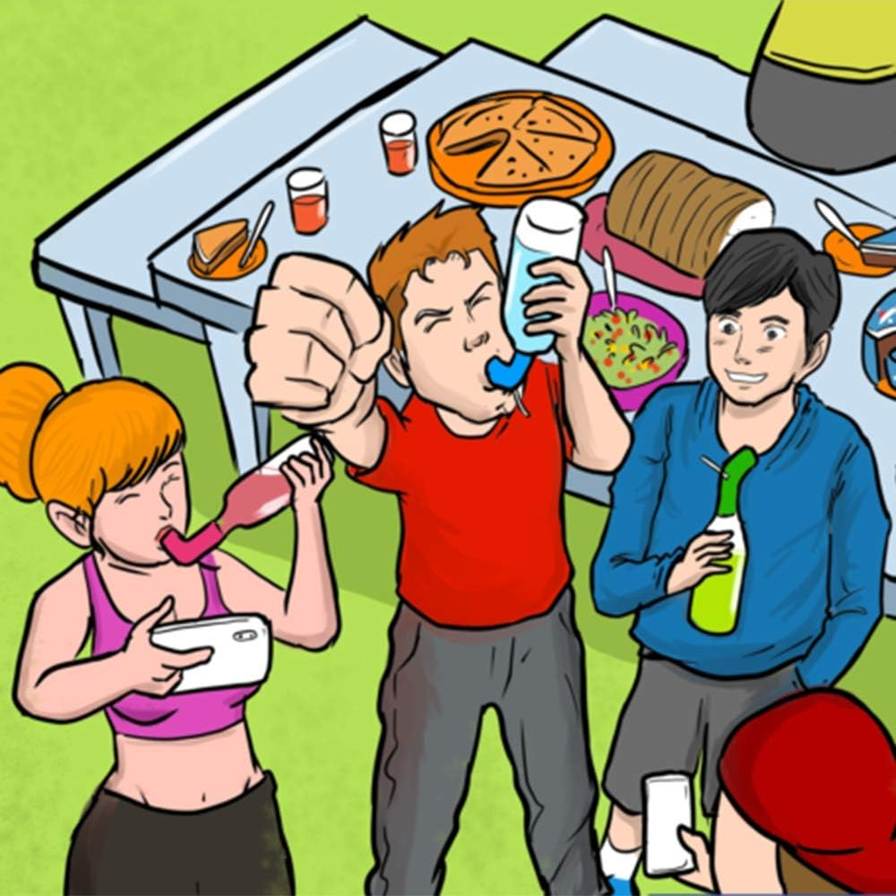 Beer Snorkel Funnel, Beer Bottle Chugger, Chug a Beer in 4 Seconds Flat, Made of Stainless Steel & Flexible Silicone, Perfect for House Parties, Tailgating, Bachelor Parties image number 1