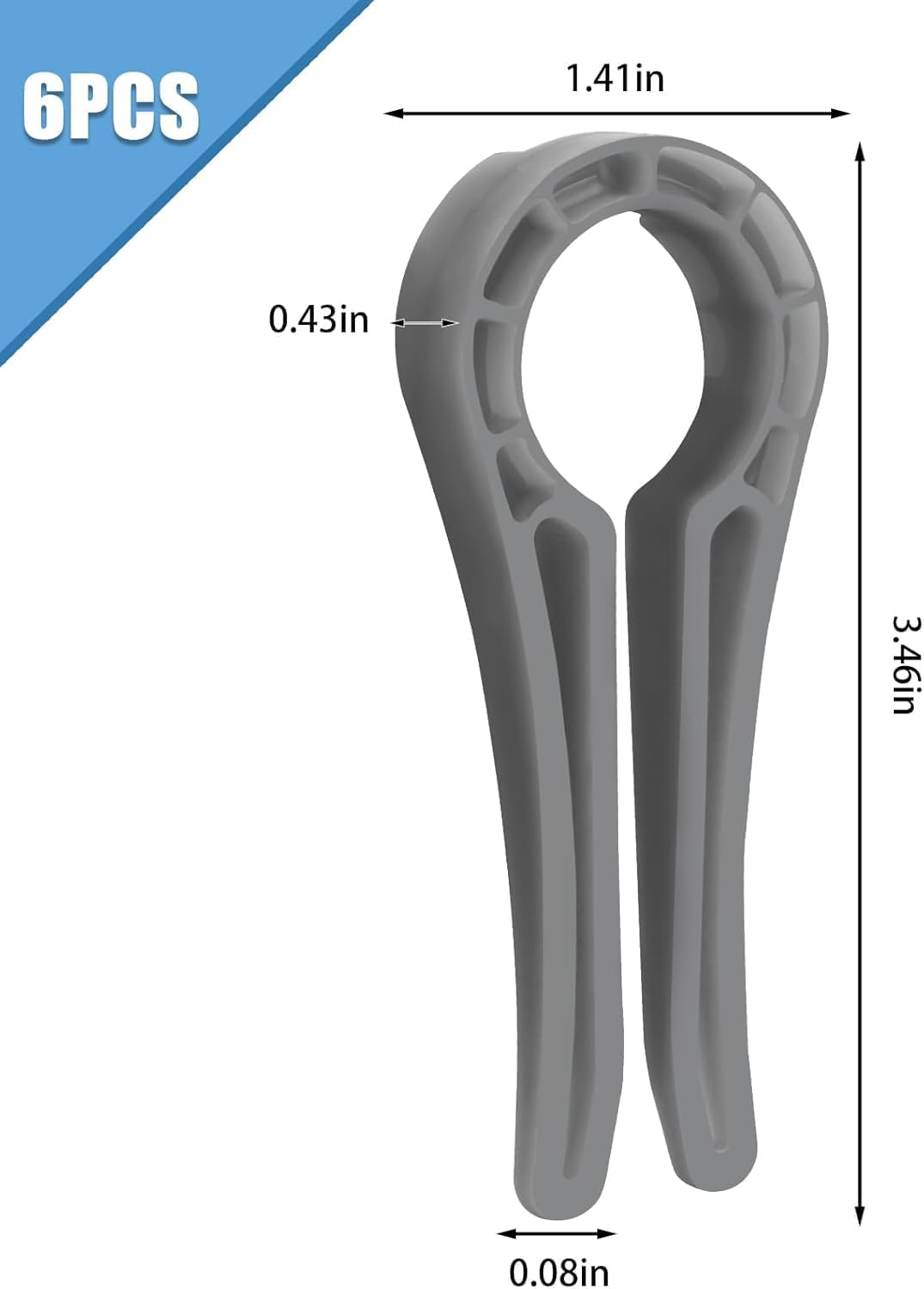 Shuoteng Stove Knob Safety Locks, 6 Pack Plastic Baby Proof Stove Knob Gas Stove Knob Lock Clips, Gas Stove Knob Lock Child Proofing Oven Knob, Child Safety Cover for Gas Oven Knobs image number 1