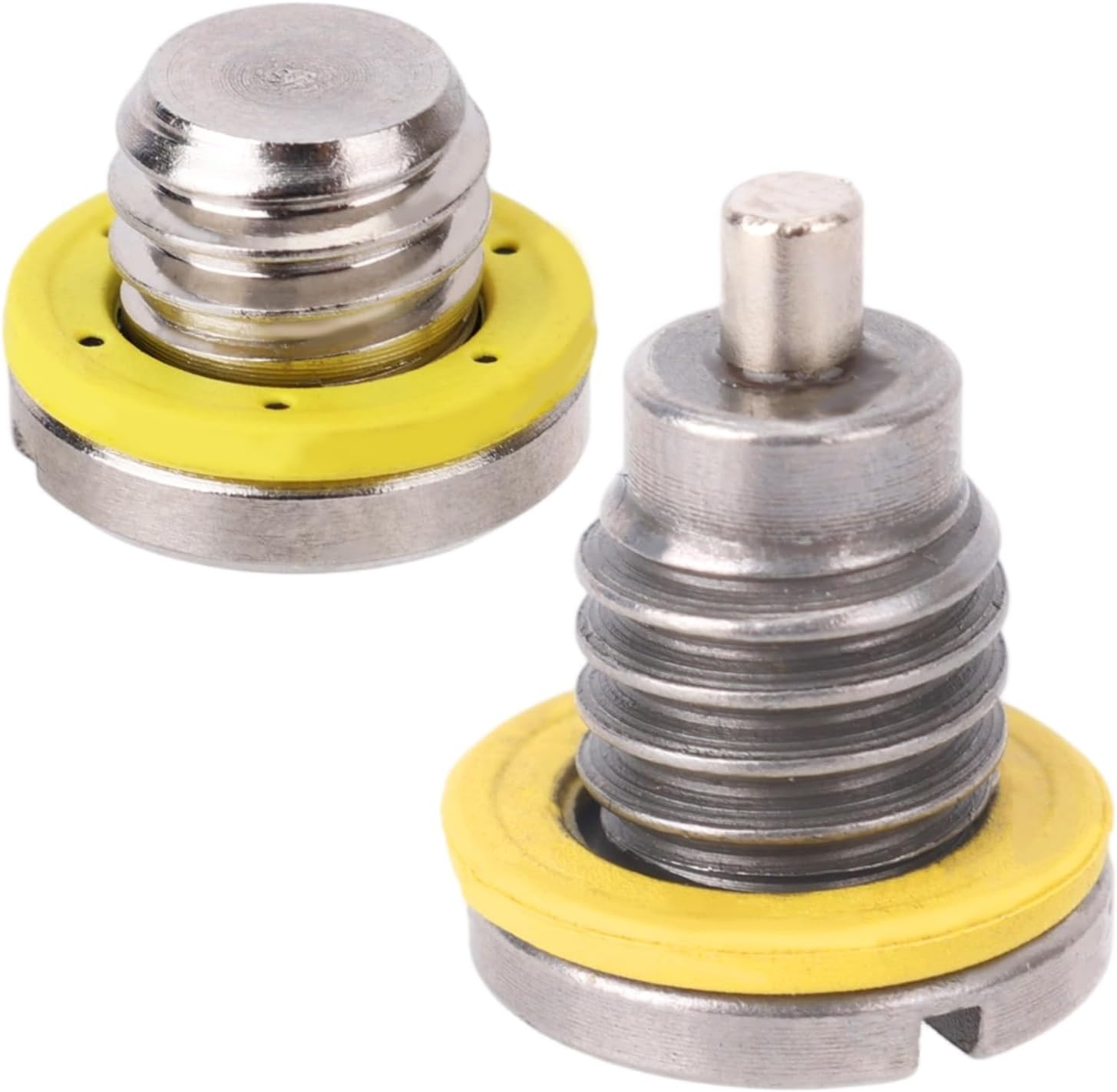 2 Sets Lower Unit Drain Plug for Mercury Mercruiser Outboard Engine Gear Case, 3/8-16 Thread 8M0058389 Magnetic Screw & 10-79953Q04 Non-Magnetic Screw with 2Pcs Seal Gasket image number 5