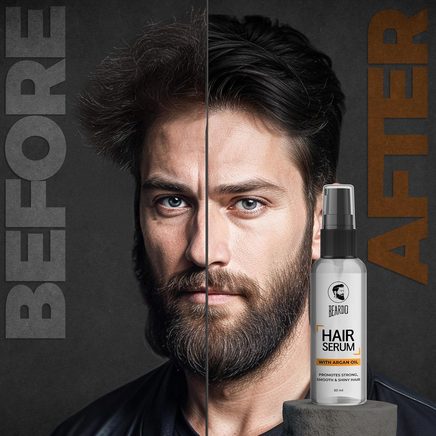 Beardo Hair Serum with Argan Oil (Pack of 2) image number 2