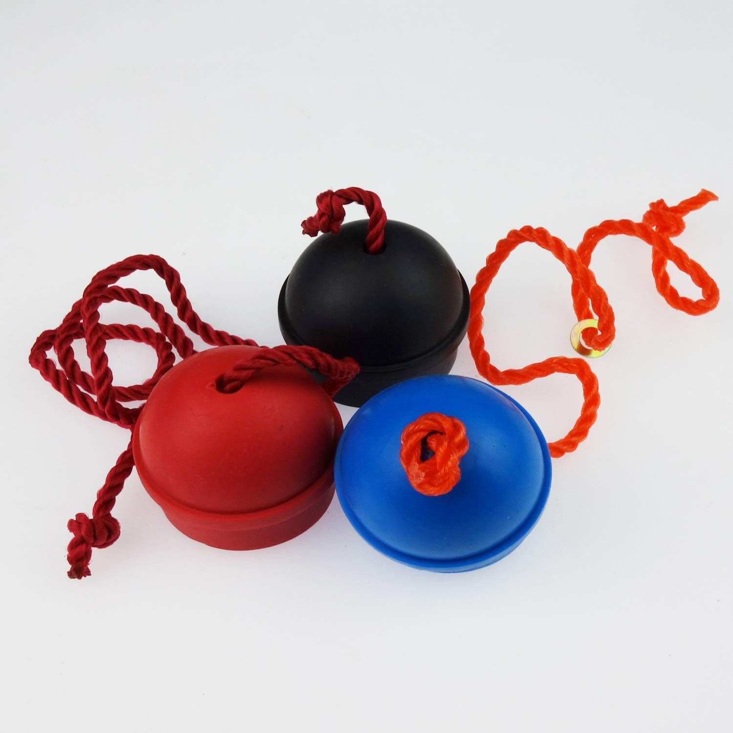 6 Pack Rubber Pool Billiard Cue Chalk Holders with Cord, 3 Colors - 12 Pack Red Black Blue image number 4