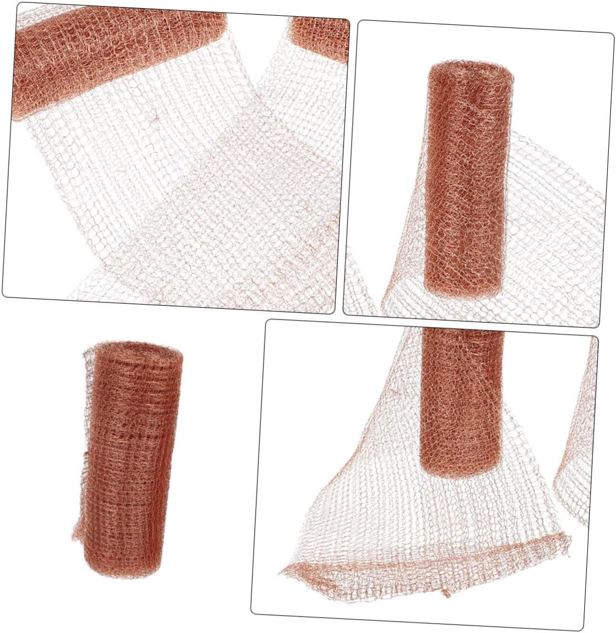 Copper Wire Mesh Barrier for Garden Plants Snail and Mouse Deterrent 127M Roll Flexible and Cuttable Copper Mesh for Hole Filling image number 2