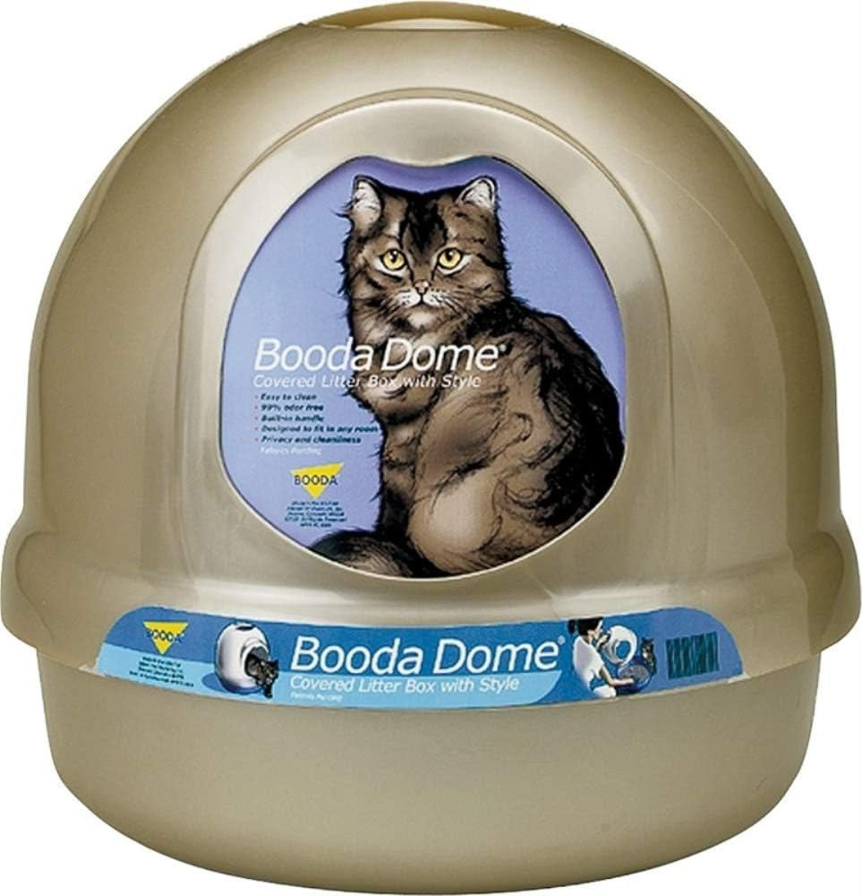 Booda Petmate Dome Cat Litter Box for Indoor Cats, Titanium image number 5