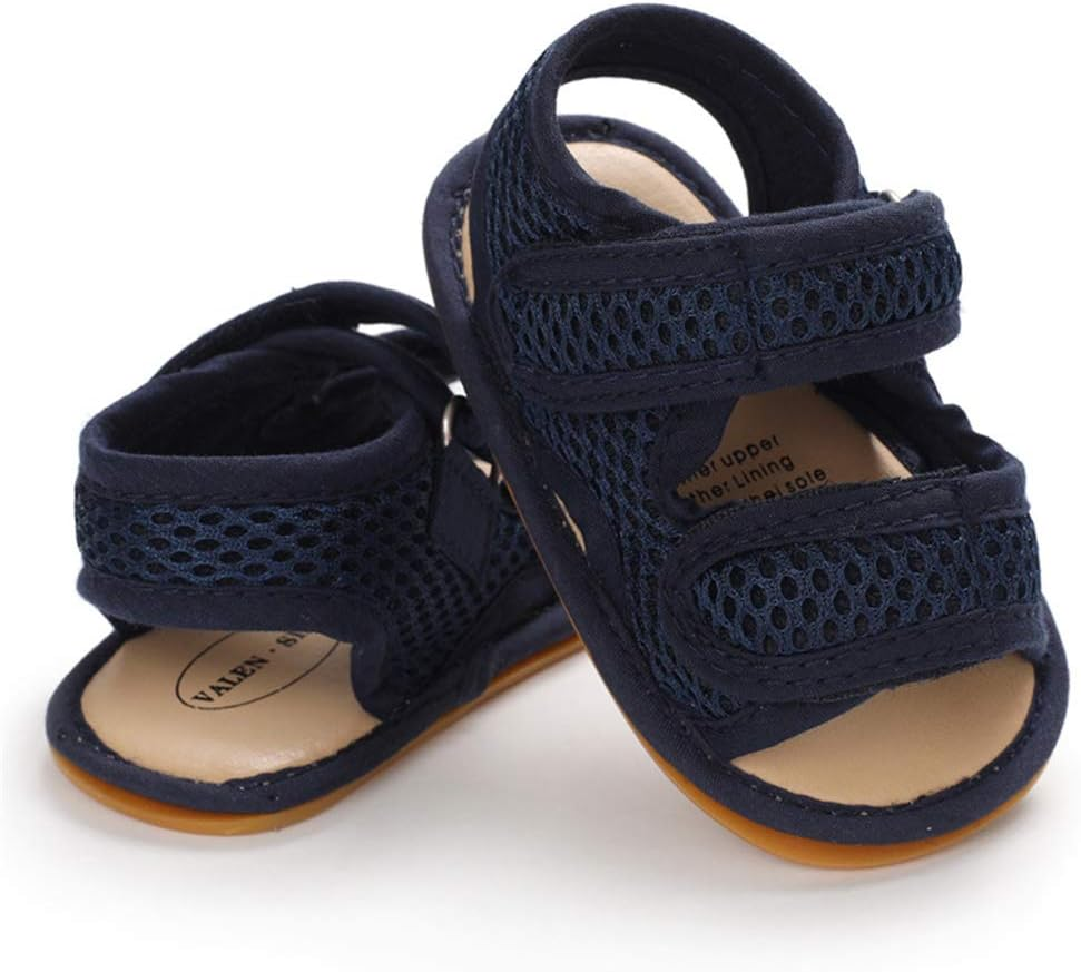 Lafegen Infant Baby Boys Girls Summer Sandals Anti-Slip Rubber Sole First Walkers Crib Shoes image number 5