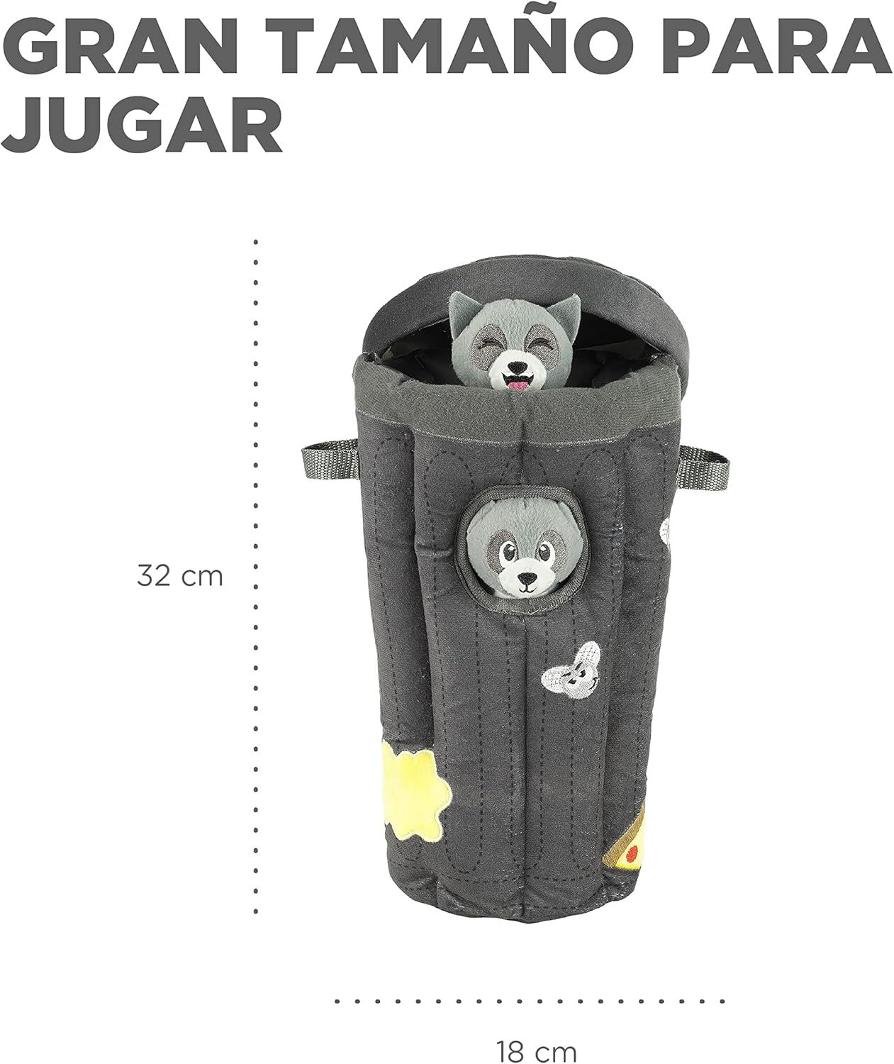 Outward Hound Hide a Raccoon Plush Dog Toy Puzzle image number 3