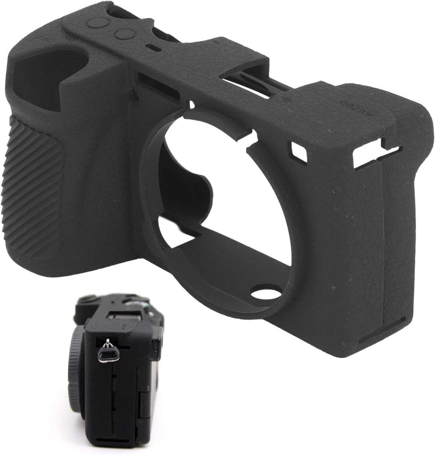 Silicone Camera Case, Camera Body Cover Skin Easy to Grip Scratch Proof for A6700