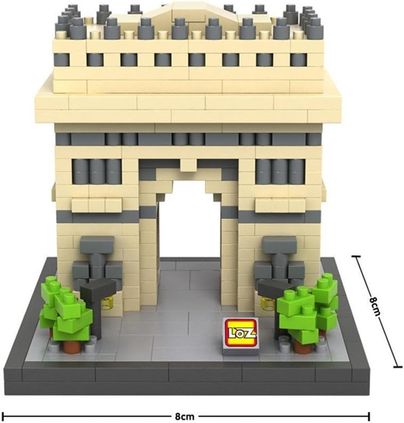 Loz Building & Construction 9377 Triumphal Arch Building Blocks (840Piece) image number 4