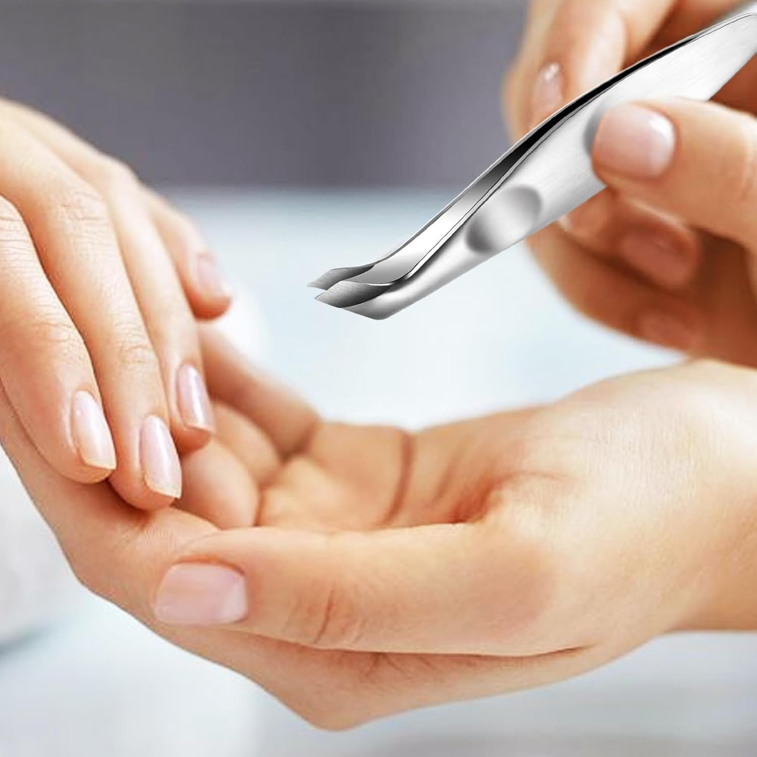 Bsbkoj Cuticle Cutter, Professional Cuticle Nipper Trimmer, Stainless Steel Nail Dead Skin Removal Tweezer, Fingernails Toenails Manicure Pedicure Tool for Home Professional Salon Foot Spa image number 1