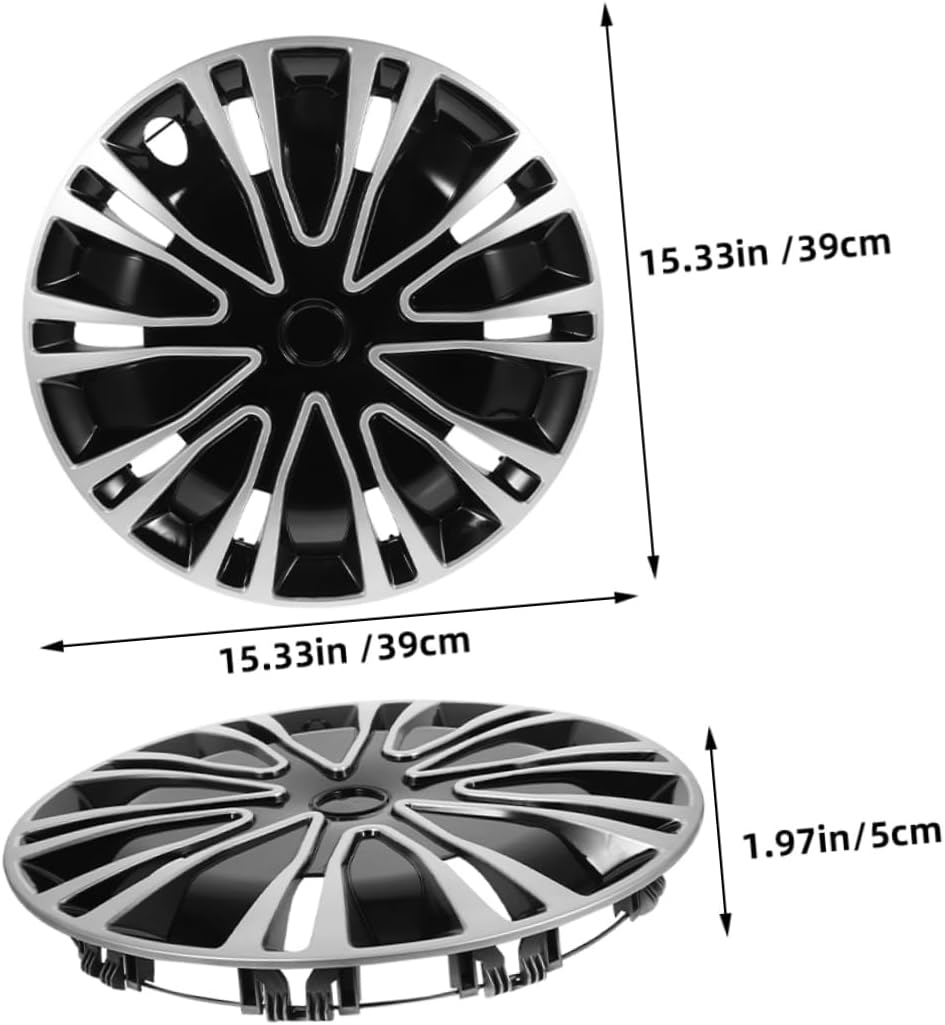 GETAJGHSD 2Pcs Hubcap Decoration Automotive Wheel Hub Cover Car Hub Caps for Vehicle Wheel Caps for Cars image number 4