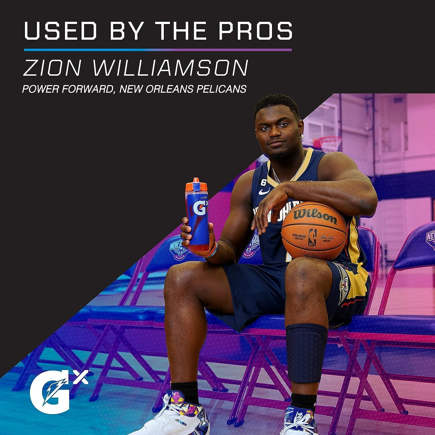 Gatorade Gx Hydration System, Non-Slip Gx Squeeze Bottles Faded Flag - Faded Flag image number 2