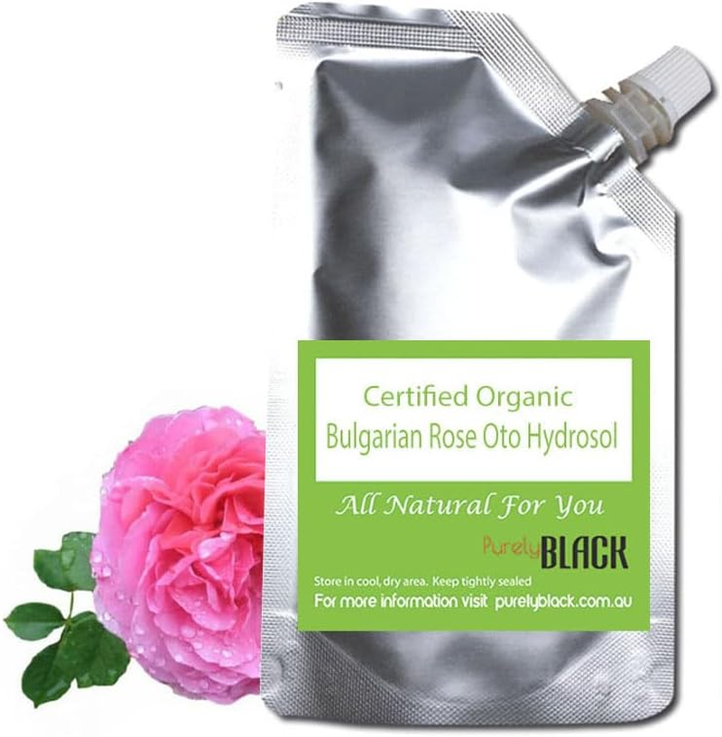 [ Certified Organic ] Bulgarian Rosewater Rose Otto Hydrosol Floral Water Skin Toner Spray Mist DIY (100Ml)