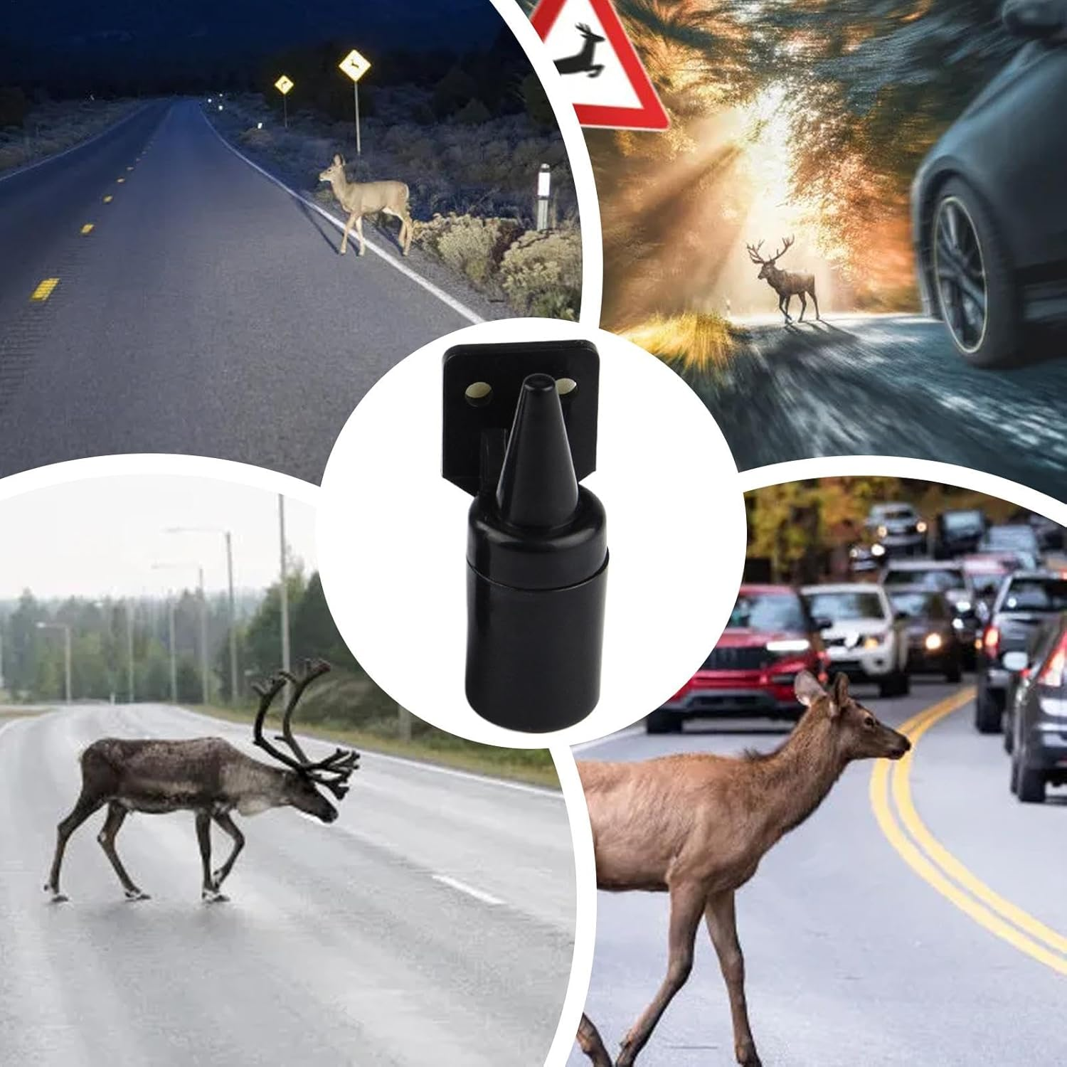 Ultrasonic Animal Repeller,Ultrasonic Wind-Driven Car Animal Repeller | Automotive Safety Accessory for Chinese New Year, Valentine'S Day image number 2