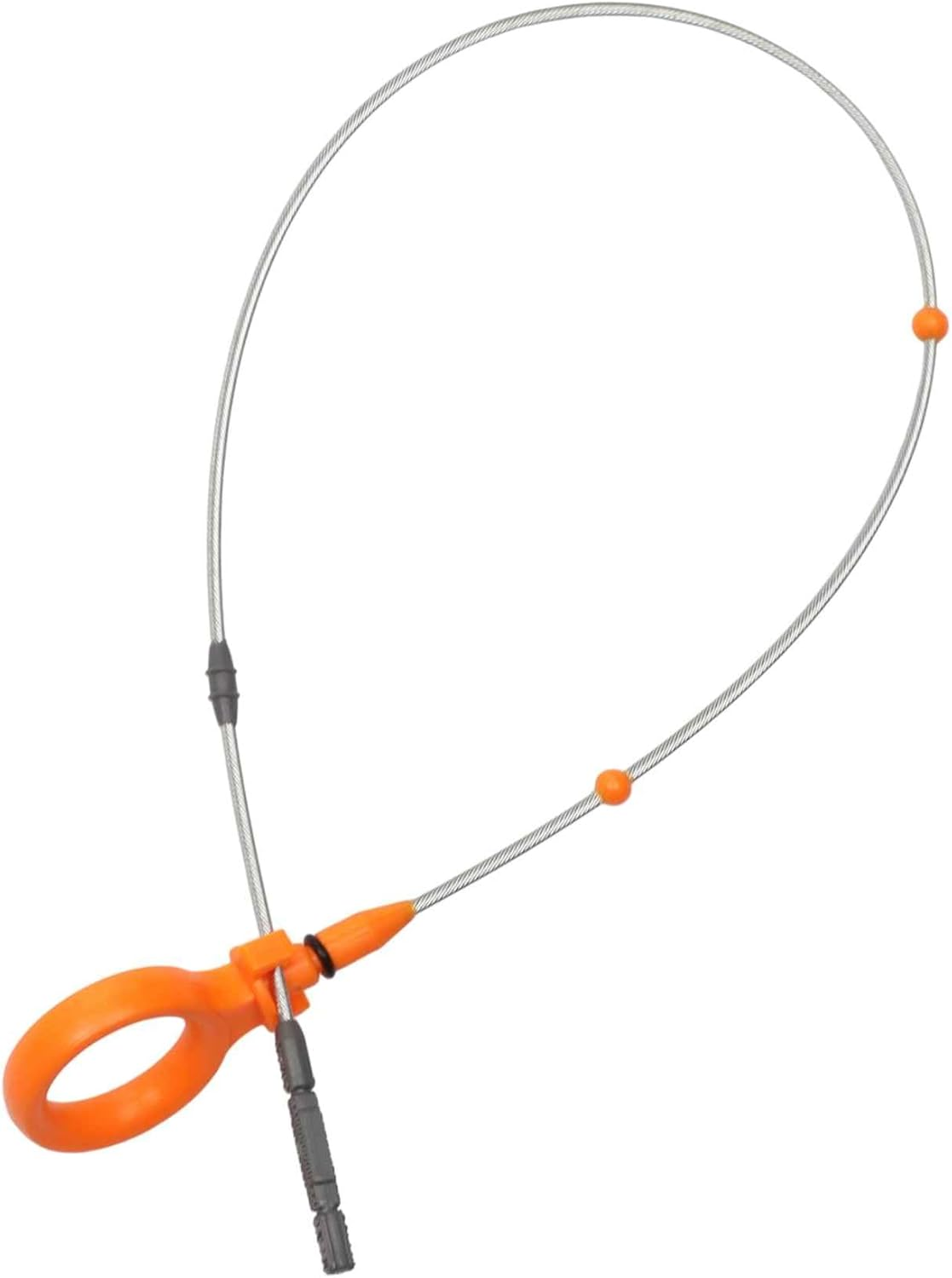 No.06F115611E Engine Oil Dipstick for Volkswagen Golf Variant 2004-2007 Orange Oil Level Dip Stick Double Hole Indicator Plastic Metal 1 Pcs image number 3