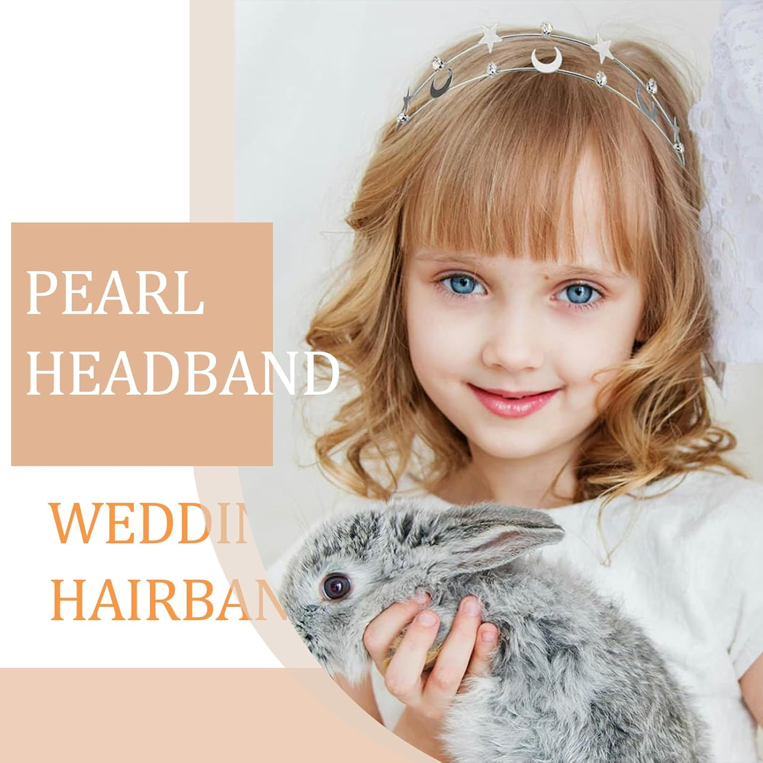 Yeomju Rhinestone Star Headband, Set of 2 Headband for Girls and Women, Flexible Design for Weddings and Celebrations, Elegant Handmade Stars Hair Band image number 4