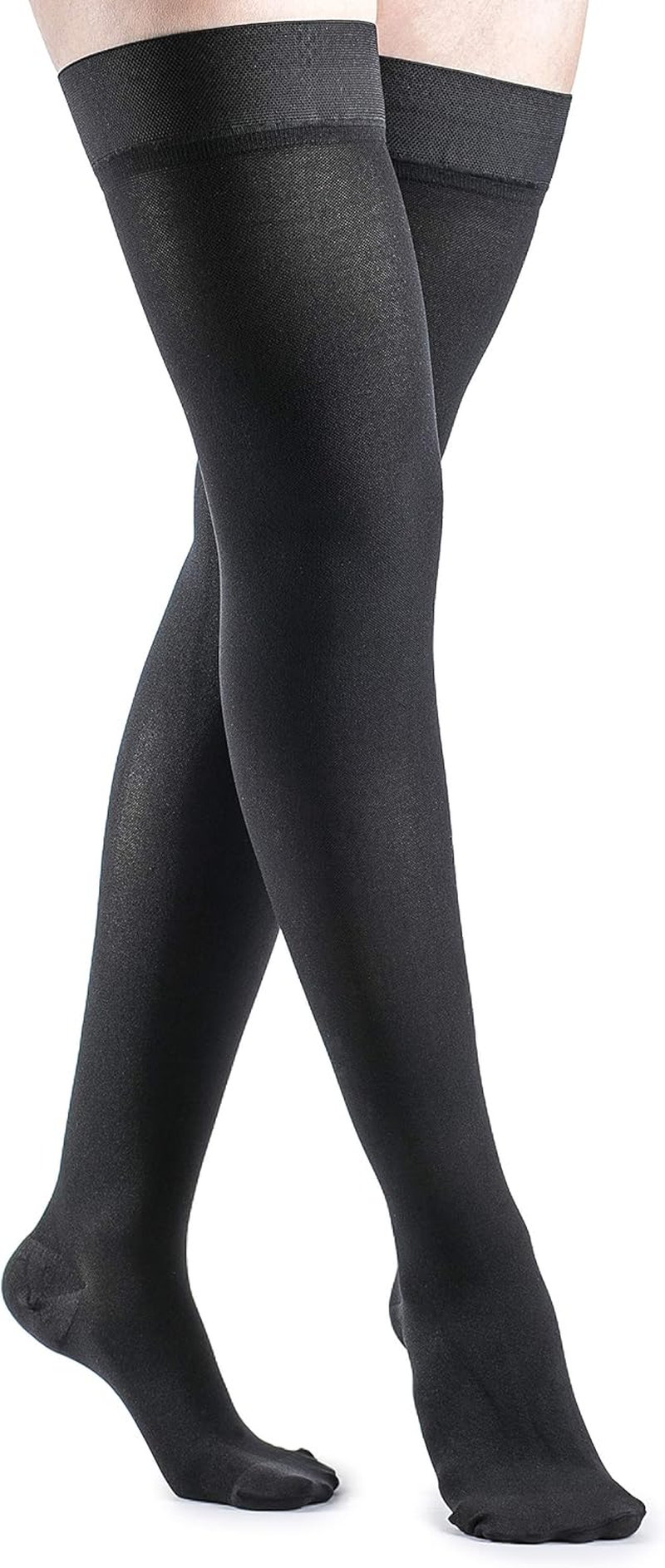 SIGVARIS Women&rsquo;S DYNAVEN Closed Toe Thigh-Highs W/Grip-Top 20-30Mmhg
