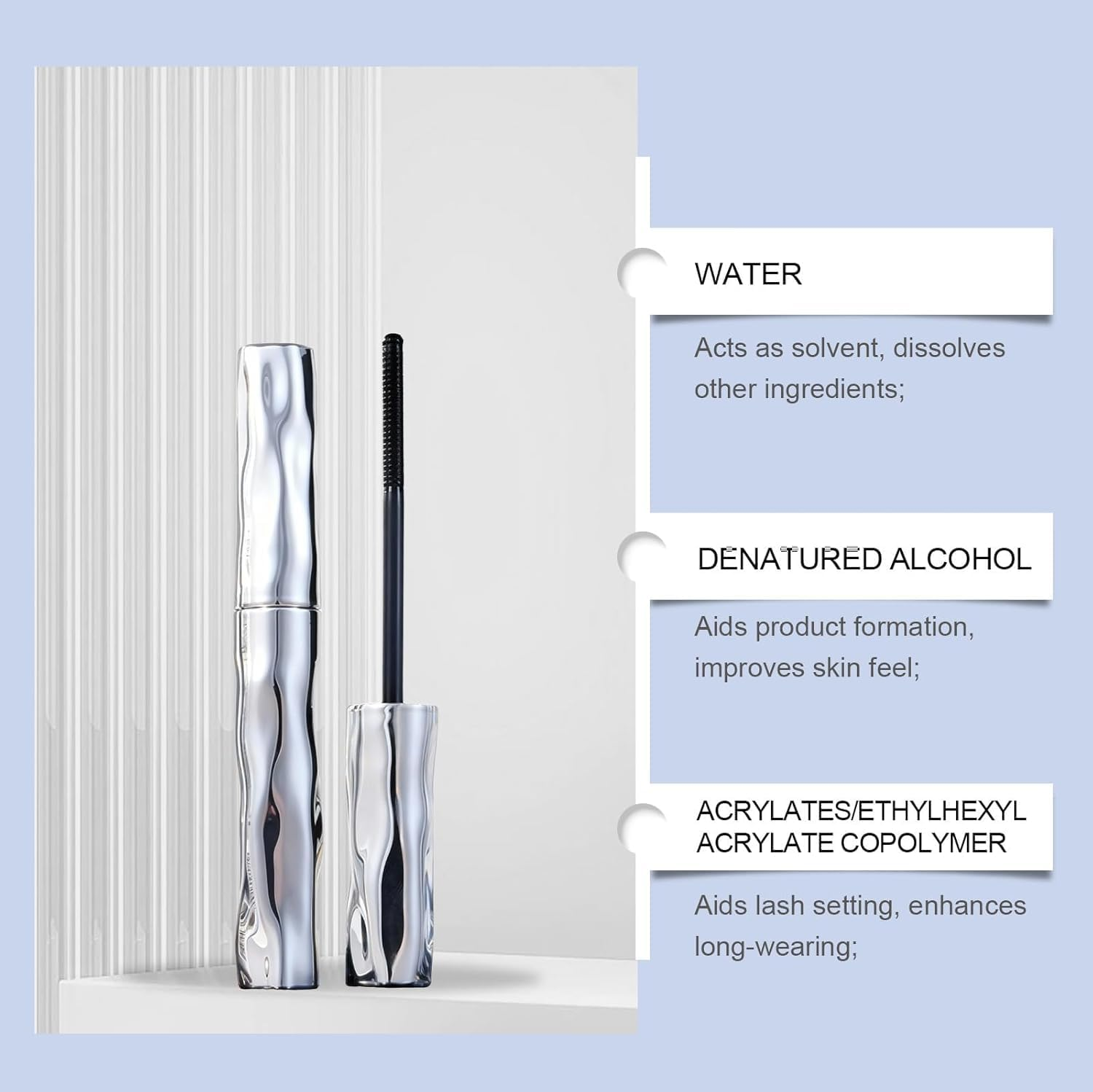 Eyelash Primer,Tubular Eyelash Primer,Waterprooflong Curling Mascara,Natural and Non-Smudged,Hydrofix Fiber Mascara (1PCS) image number 4