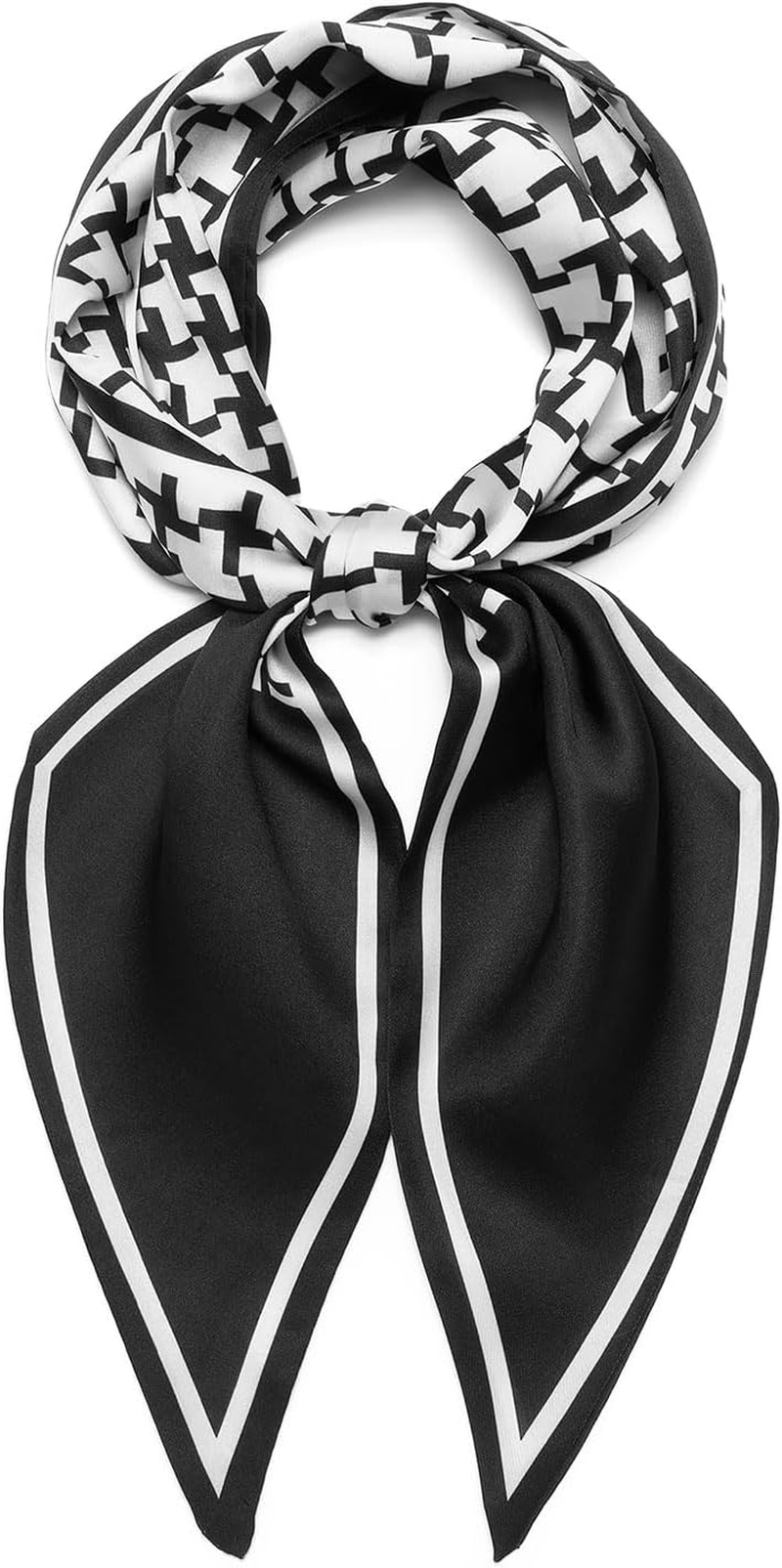 QIUTIMIY Silk like Scarf for Women Neck Scarf Belt Satin Scarf for Hair Tie Fashion Purse Scarf for Handbag Accessories Charm image number 6