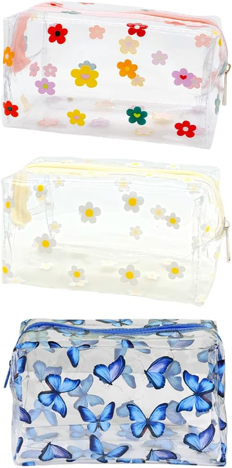 OUDQFCJ Pack of 3 Multifunctional Toiletry Bag Cosmetic Bag Organiser, Large Capacity Wash Bag for Travel image number 2