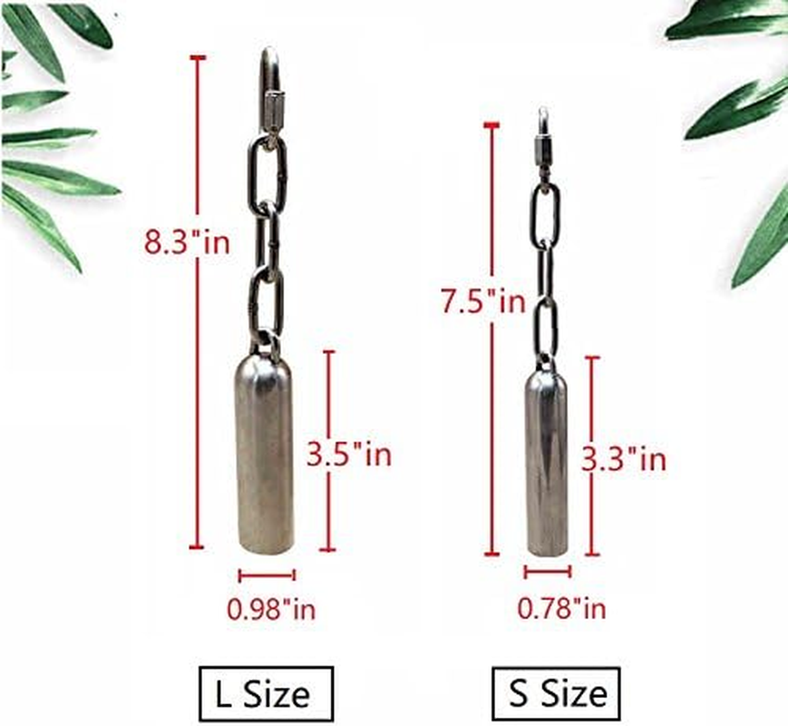 Bird Stainless Steel Bell Sweet Sound Hanging Bell - Toy Gift Bell for Parrots,African Greys,Macaws,Cockatiels,Squirrel,Pigeon,Lovebird (Small)