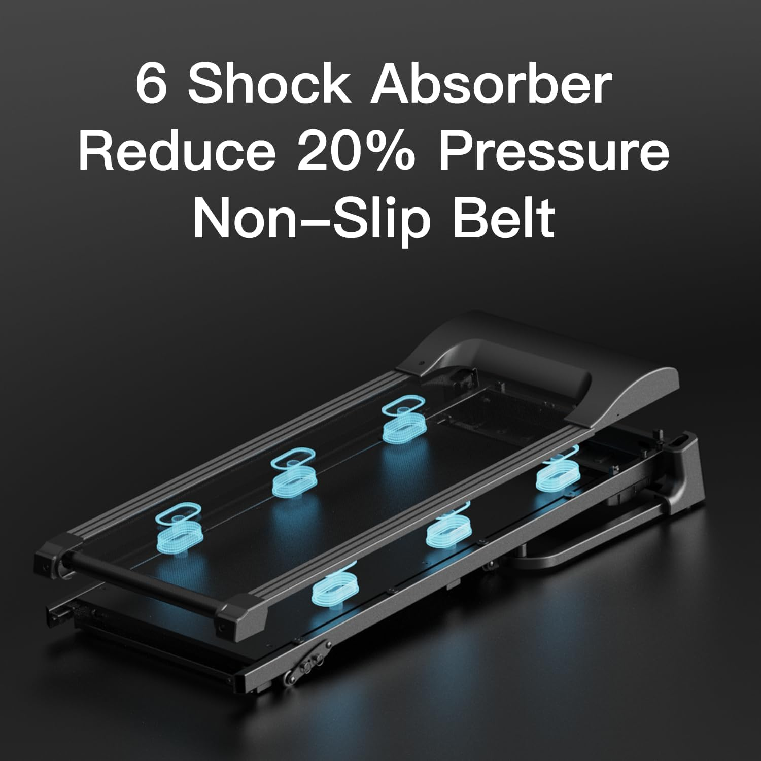 UMAY Fitness Home Auto-Folding Incline Treadmill with Pulse Sensors, 3.0 HP Quiet Brushless, 8.7 MPH, 300 Lbs Capacity image number 3