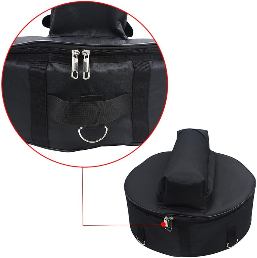 Snare Drum Bag, Durable 14 Inch Snare Drum Bag Backpack Case with Shoulder Strap outside Pockets image number 6