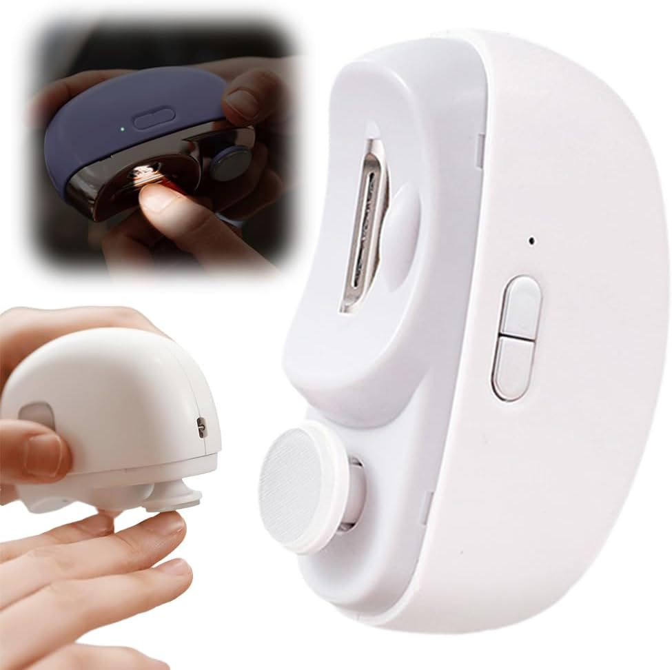 Electric Nail Clippers for Seniors Nail Trimmer,2025 Upgraded 3 in 1 Automatic Electric Nail Clipper with Polishing,Electric Nail Trimmer for Senior Adults Students Baby (Purple#1)