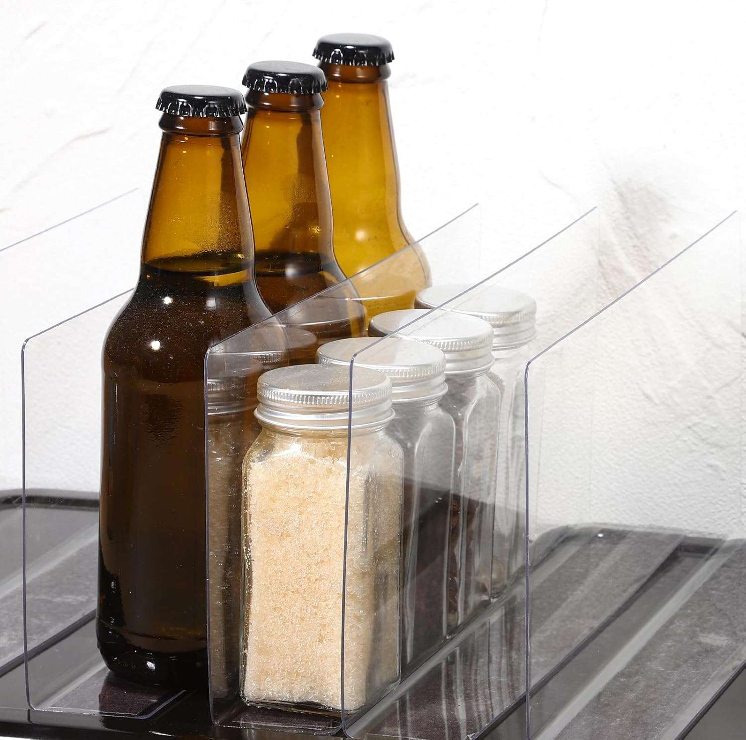 TOVINANNA Acrylic Shelf Dividers for Closet Organization: 6 Pack Tall Clear Shelves Separators for Clothing Adjustable Multi-Function Divider image number 5