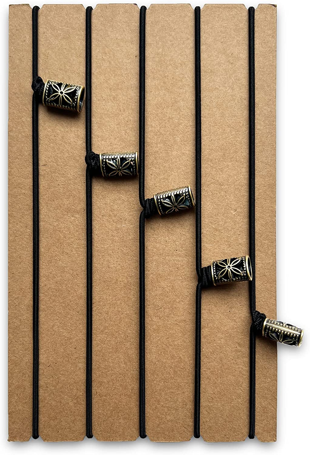 Traveller'S Notebook Elastic Bands - Leather Journal Refill Connection Band Straps Replacements - 5 Pack of Jump Bands with Toggles for Leather Journals and Standard TN Travellers Notebooks image number 5