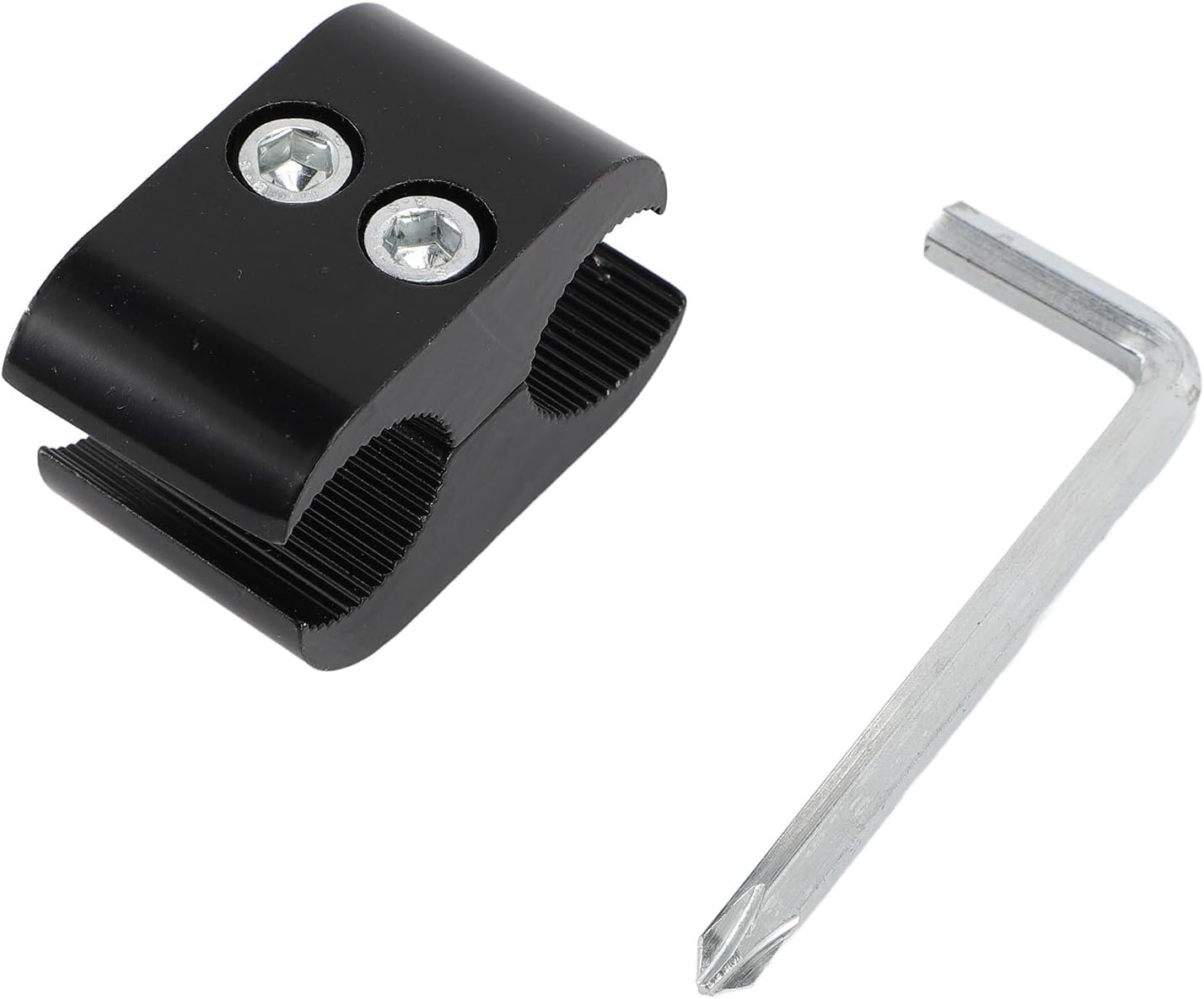 Wheelchair Pipe Clamp Multi Purpose Sturdy Alloy Wheelchair Umbrella Stand Footrest Accessory Clamp for Elderly Disabled Patients image number 5