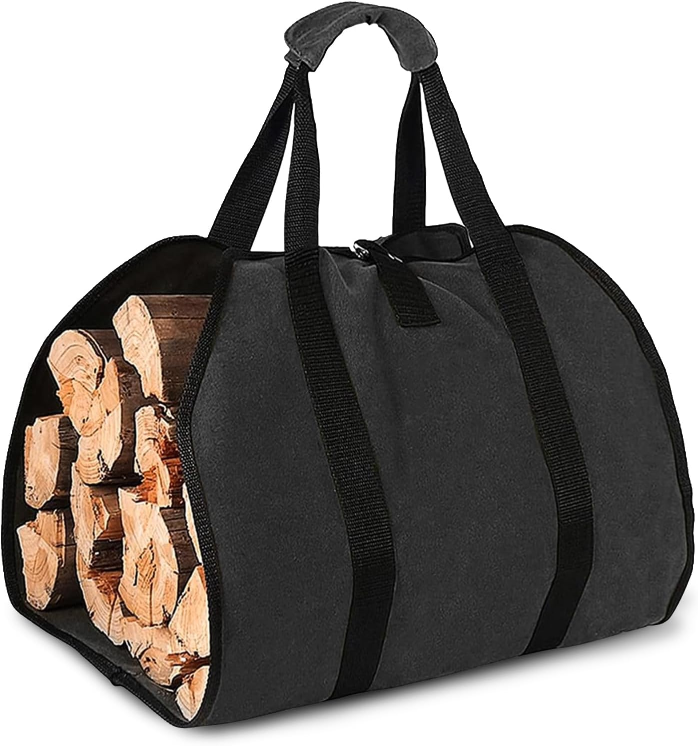 Firewood Carrier, Wood Carrying Bag for Firewood, Waterproof Log Tote with Handles, Extra Strong Double Strap Reinforced Log Carrier for Firewood, Hay Hauling for Fireplace or Outdoor Camping